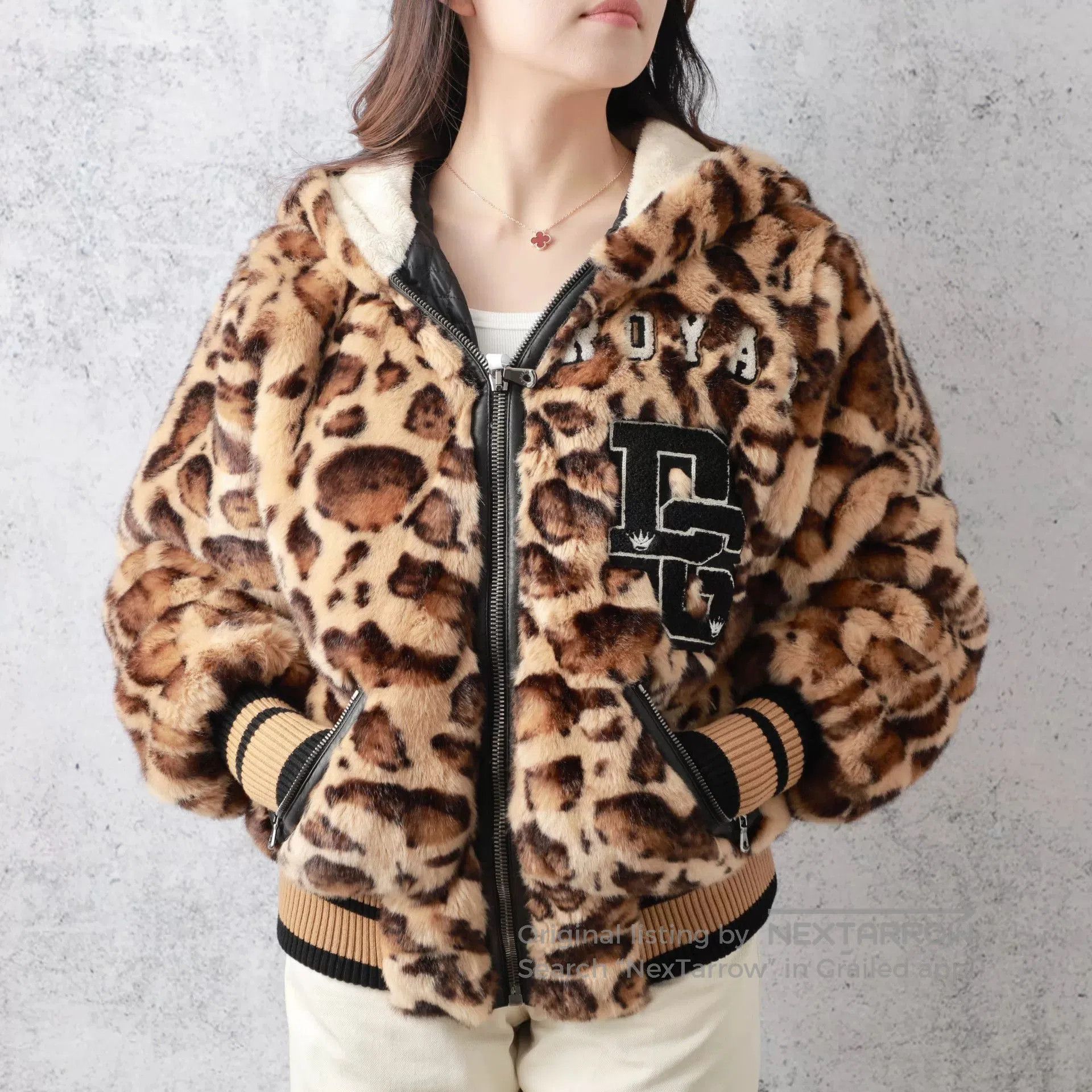 Dolce & Gabbana Leopard Hooded Zip Jacket.