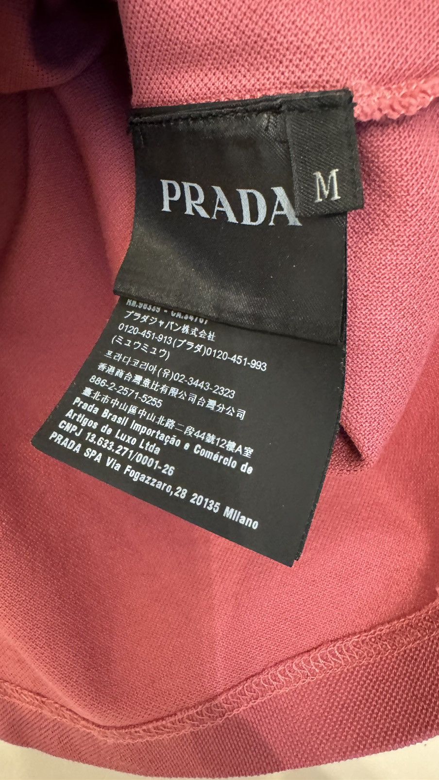 Prada Prada Coral Classic polo shirt with logo rare luxury Size US M / EU 48-50 / 2 - 6 Thumbnail