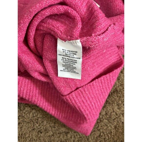 Magaschoni Magaschoni Pink V-Neck Oversize Sweater - S/P Size S / US 4 / IT 40 - 6 Thumbnail