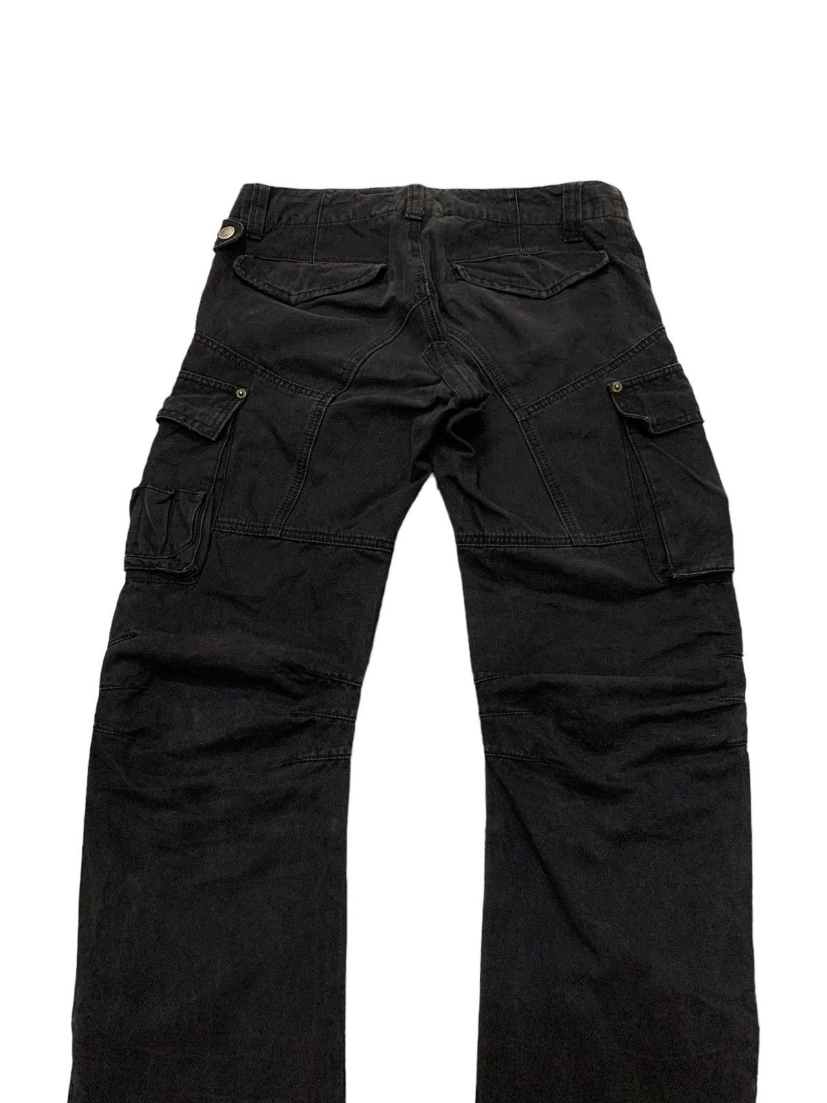 Issey Miyake × PPFM × Tete Homme PPFM Japan Bondage Double Knee Zipper Black Tech Cargo Pants Size US 32 / EU 48 - 10 Thumbnail