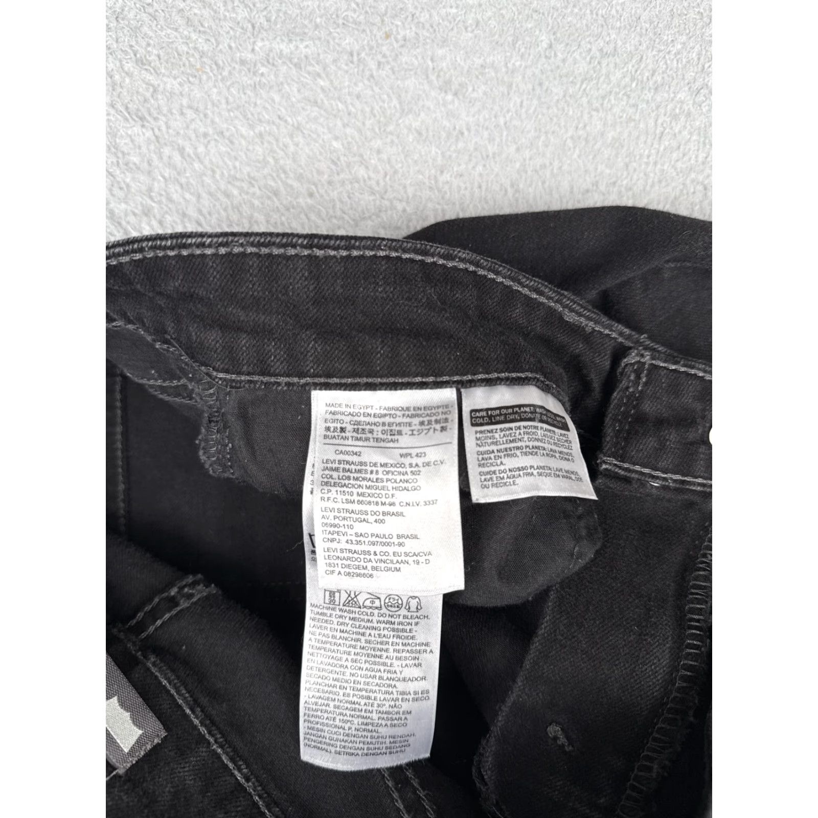 Levi's Levi's Black Charcoal Wash Mid Rise Skinny Jeans Womens 10 30x32 Denim Stretch 5-Pocket City Size 32" / US 10 / IT 46 - 7 Thumbnail