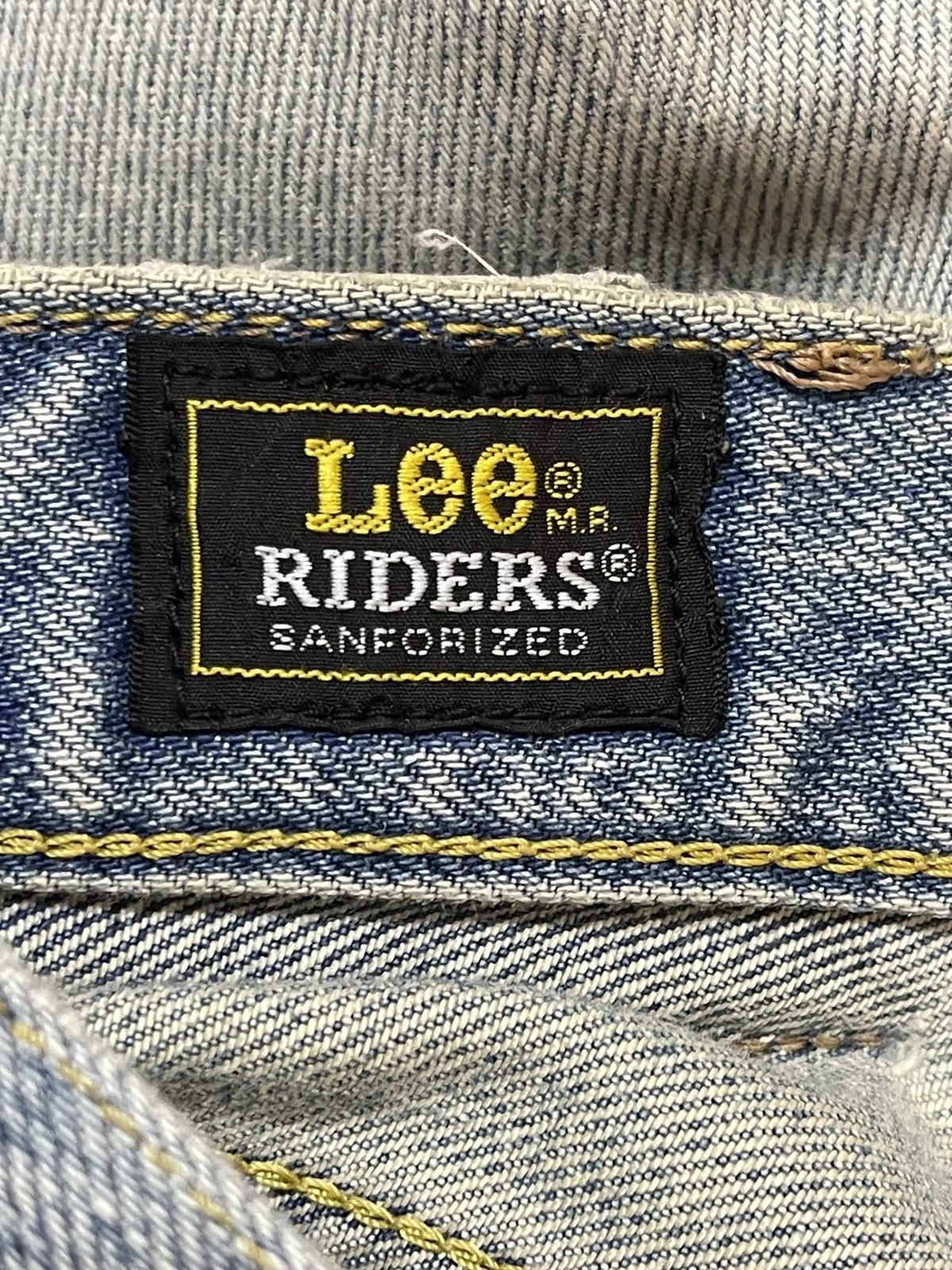 Lee Vintage 90s Lee Riders Faded Wash Distressed Wide Leg Baggy Size US 31 - 10 Thumbnail