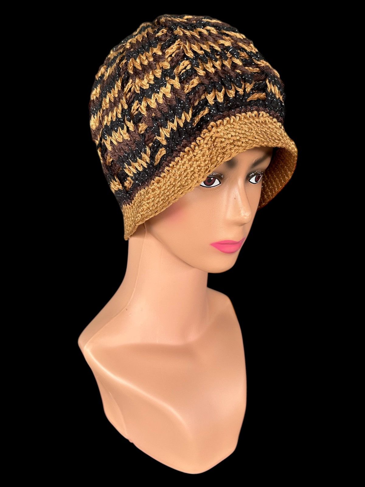 Japanese Brand × Kapital × Vintage Crochet Knitted Handmade Beanie Hats Size ONE SIZE - 1 Thumbnail
