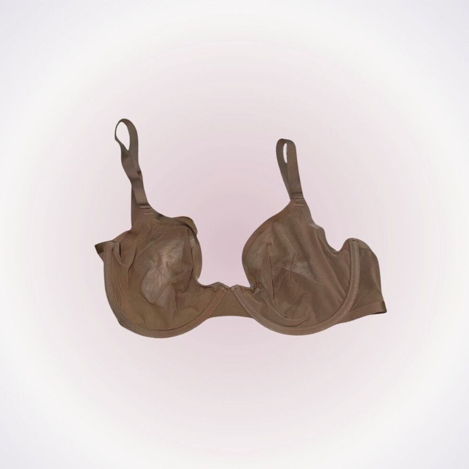 Other CUUP “The Plunge” Underwire Bra in Tan Mesh Print | Sz 32G Size ONE SIZE - 1 Thumbnail