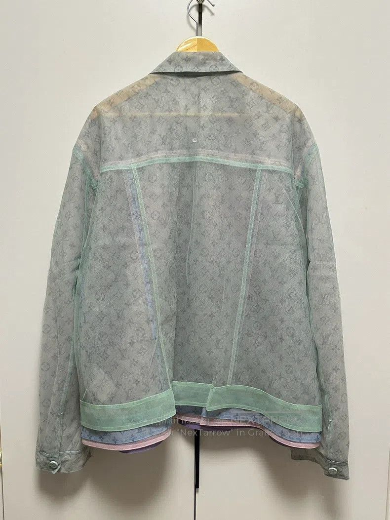 Louis Vuitton Louis Vuitton size 60 SS20 silk full print denim jacket Size US XXL / EU 58 / 5 - 2 Thumbnail