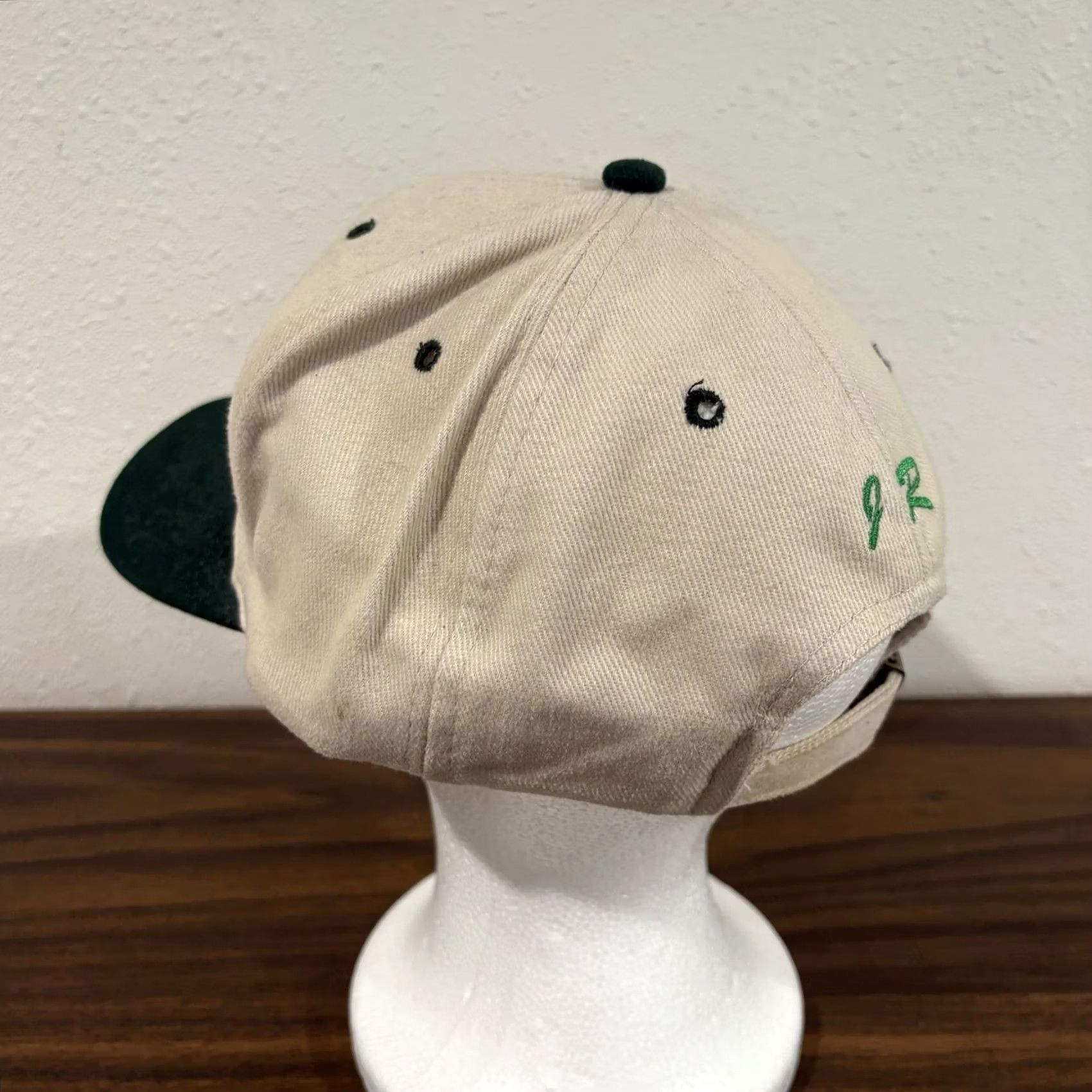Vintage VINTAGE John Deere Hat Cap Trucker 90s USA Beige Cotton OS Adjustable Men안 Size ONE SIZE - 6 Thumbnail