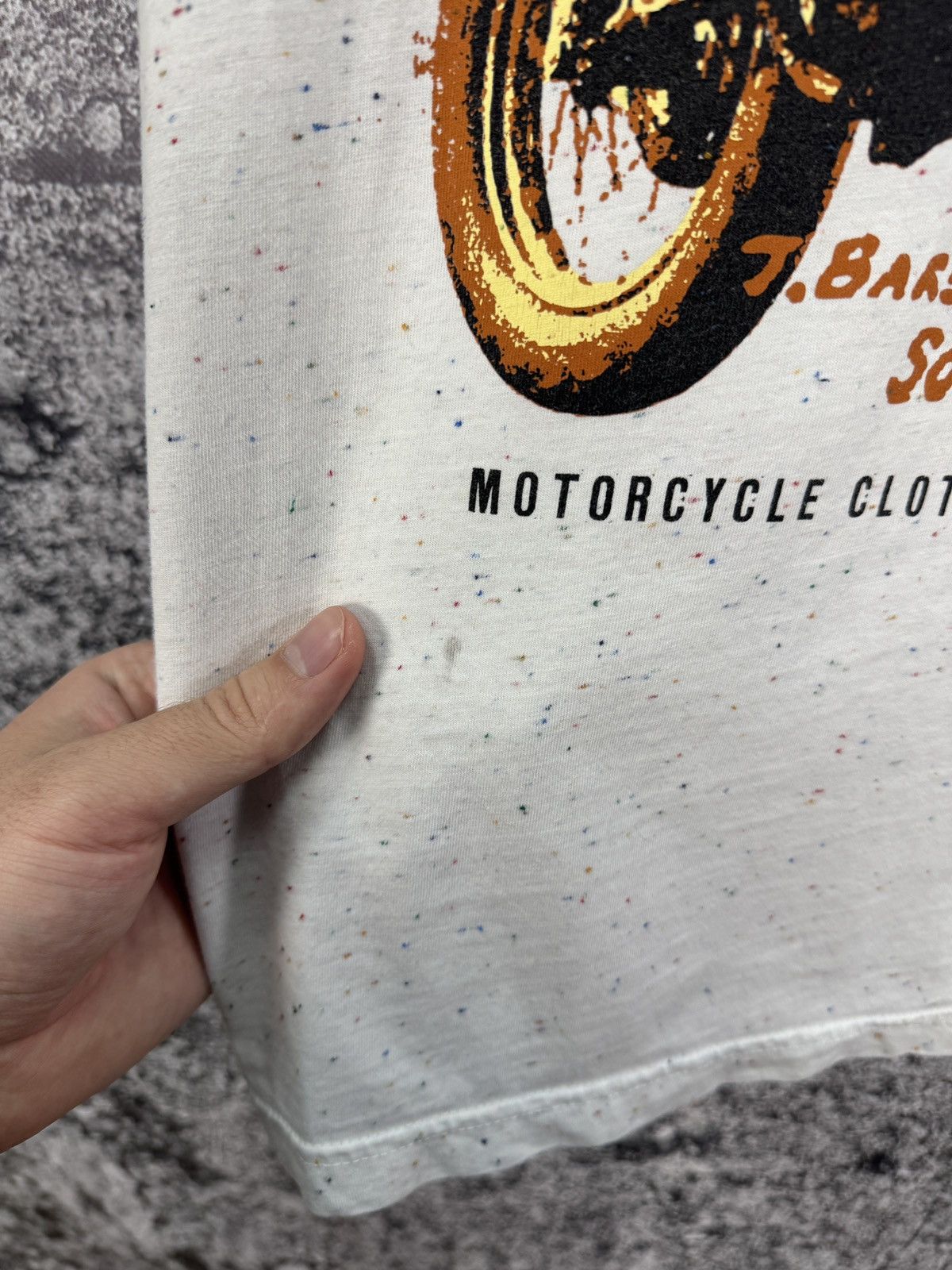 Barbour × MCQ Men’s Barbour Steve McQueen Racer Motorcycle T-Shirt Size L Size US L / EU 52-54 / 3 - 14 Thumbnail