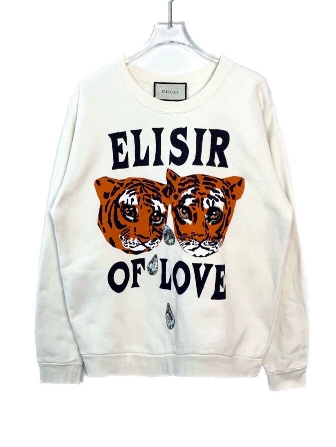 Gucci Gucci Tiger head logo letter printed sequin long-sleeved sw Size US S / EU 44-46 / 1 - 1 Thumbnail