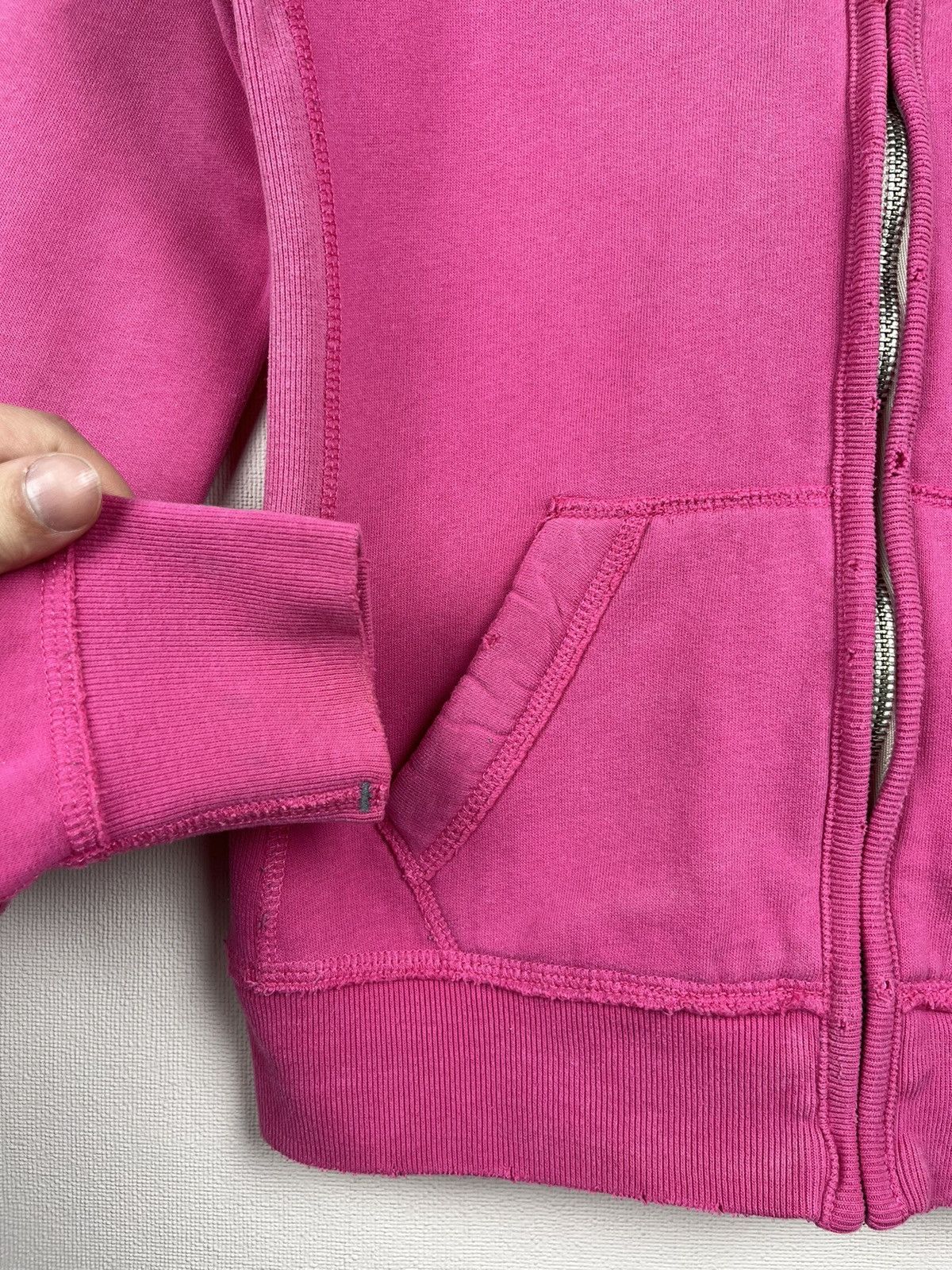 Abercrombie & Fitch Abercrombie & Fitch Y2K Muscle Women's Zip Up Hoodie Pink Size M / US 6-8 / IT 42-44 - 2 Thumbnail