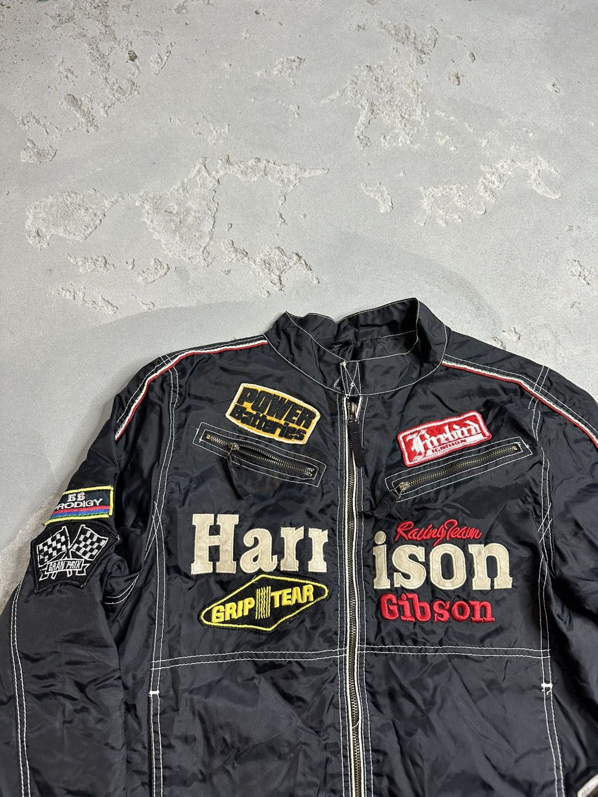 Vintage Harrison Gibson Vintage Y2K Racing Jacket Nascar Moto F1 Size US L / EU 52-54 / 3 - 3 Thumbnail