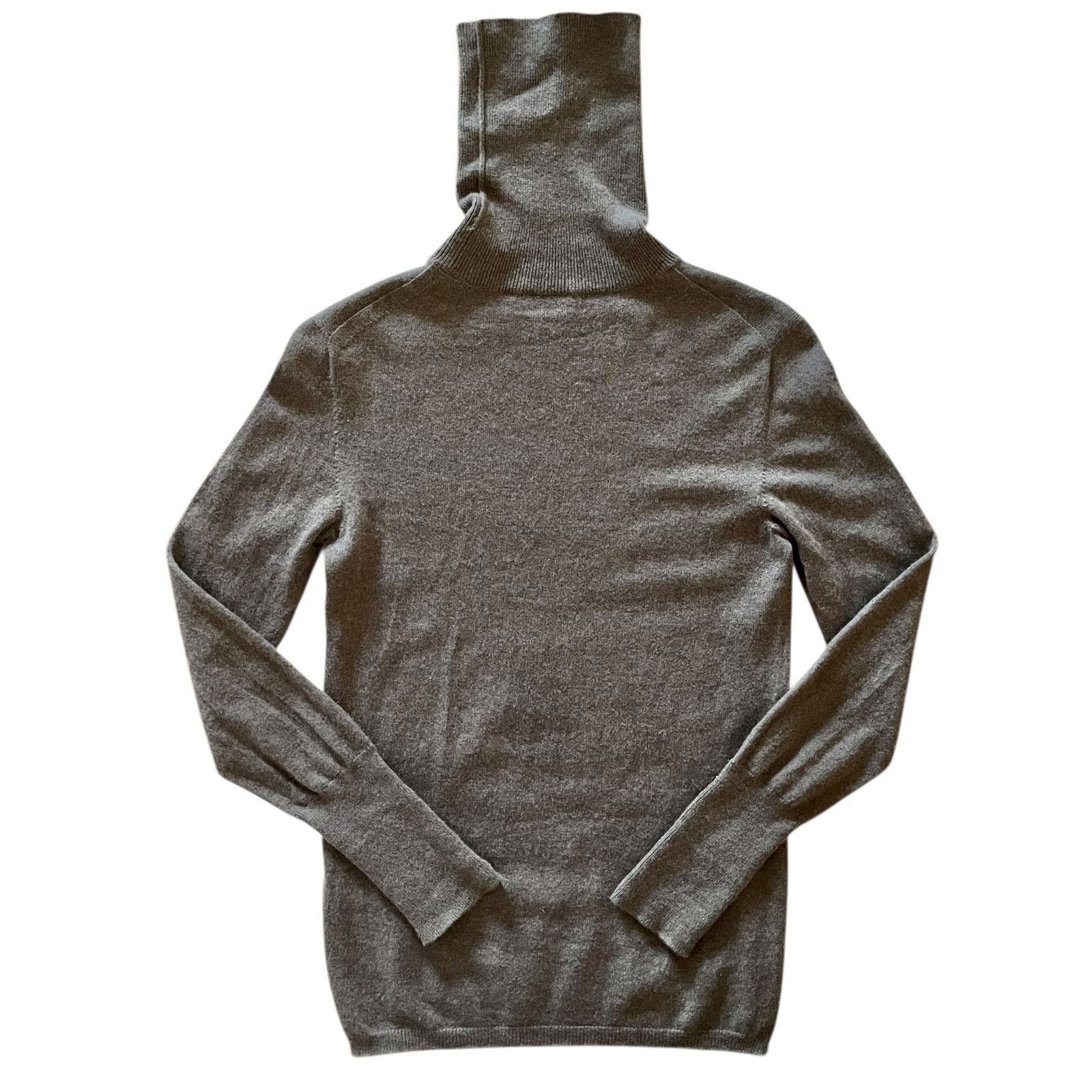 Agnona Agnona Gray Cashmere Button Cuff Pullover Turtleneck Sweater Size M / US 6-8 / IT 42-44 - 3 Thumbnail