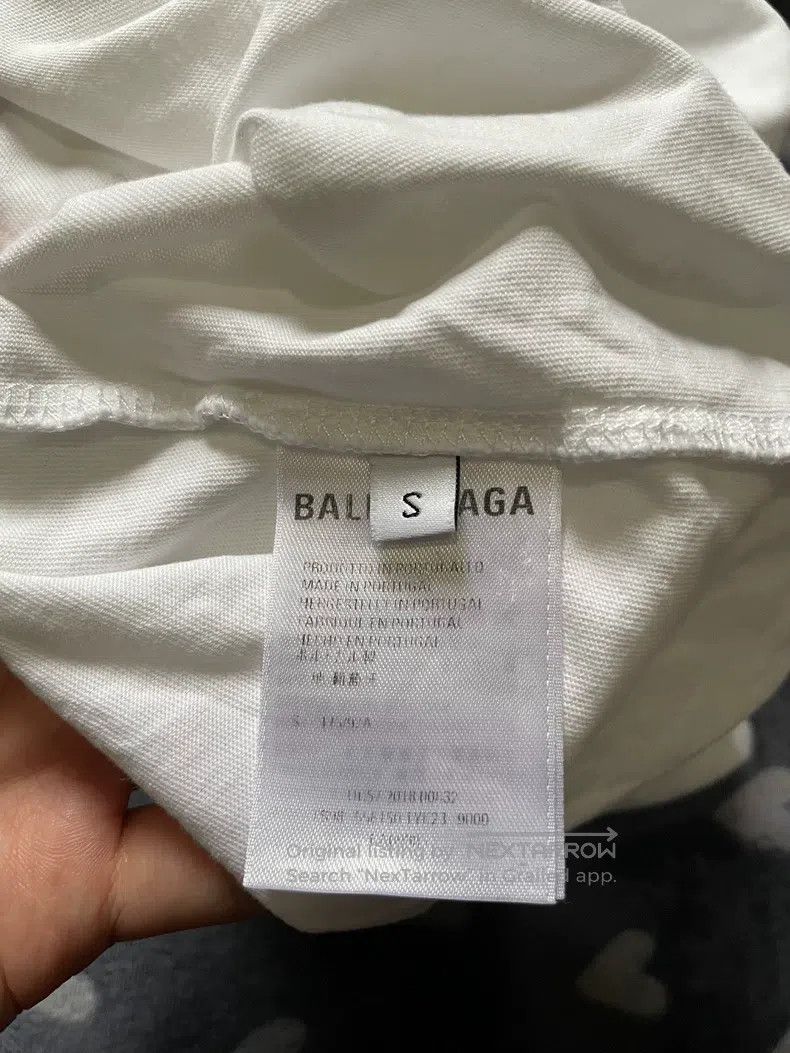 Balenciaga Balenciaga White short-sleeved T-shirt with letter logo Size US S / EU 44-46 / 1 - 3 Thumbnail