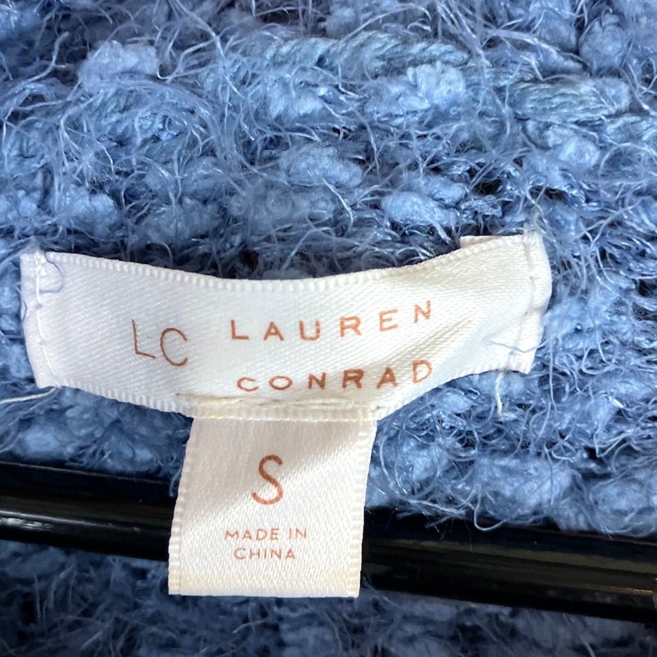 Vintage LC Lauren Conrad Sweater Womens Crew Neck Long Sleeve Blue Small Soft Knit Pullover Casual Holiday, Workwear, Travel Womens Size S Size S / US 4 / IT 40 - 6 Thumbnail