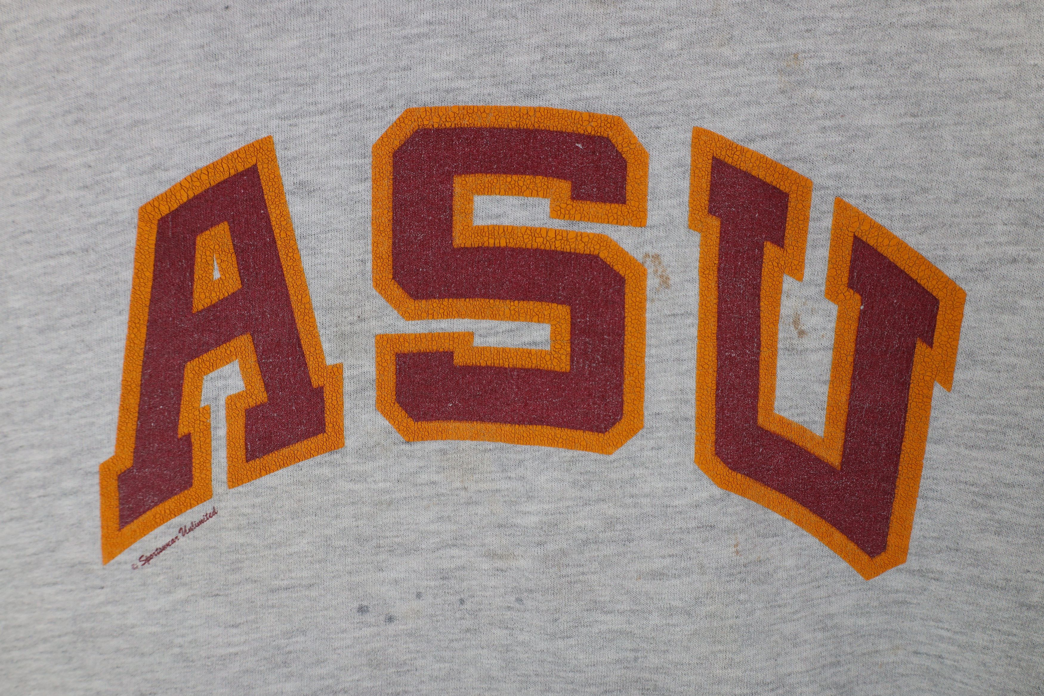Vintage Vintage 90s Arizona State University Crewneck Sweatshirt Size US XXL / EU 58 / 5 - 4 Thumbnail