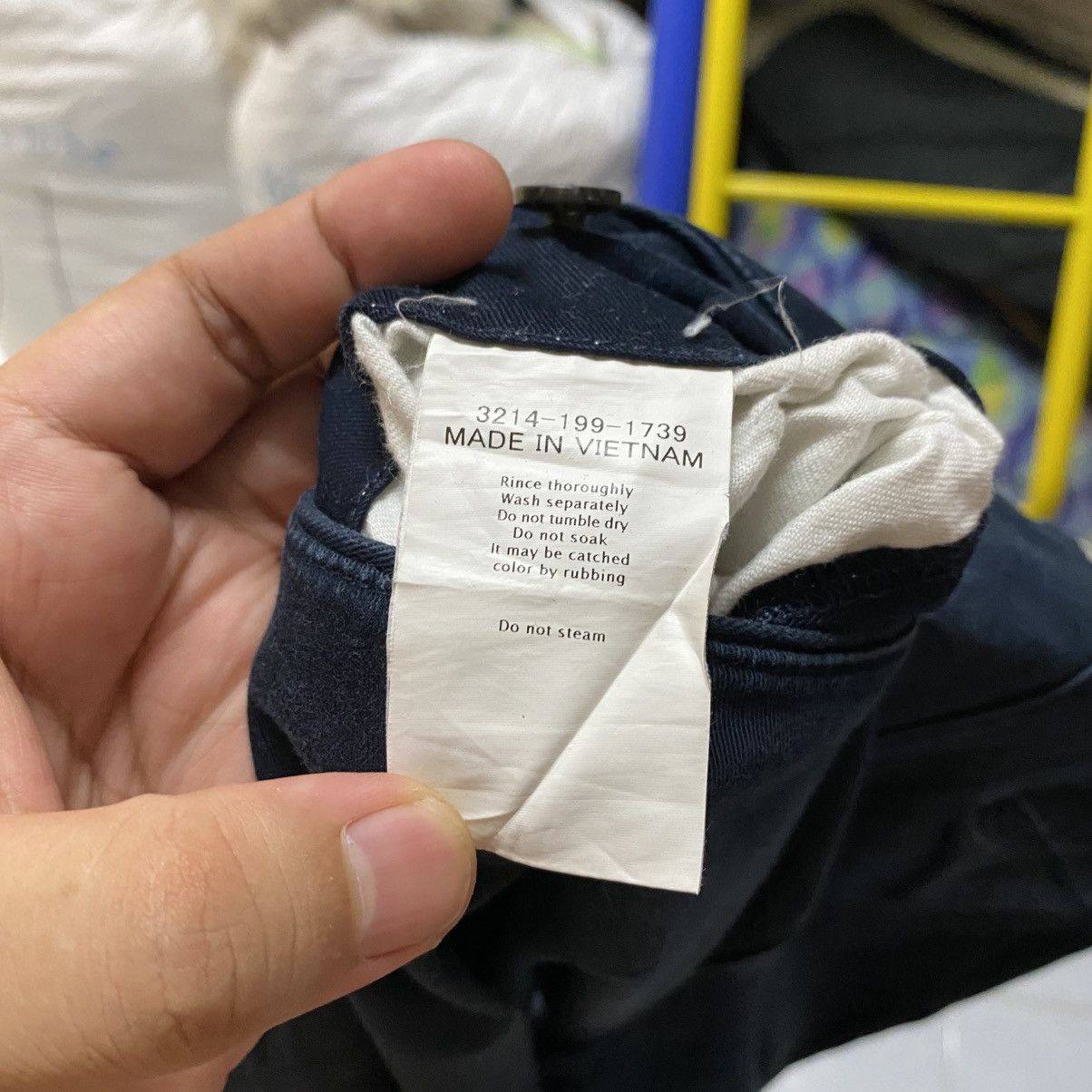 United Arrows DL United Arrows Dark Blue Casual Pants #C1256 Size US 28 / EU 44 - 19 Thumbnail
