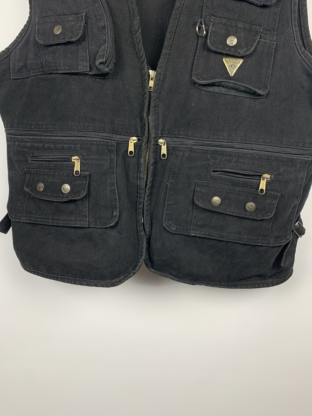 Marlboro Classics MARLBORO CLASSICS Vintage Quarter Zips Vest Jacket Black 90s Size US XXL / EU 58 / 5 - 3 Thumbnail