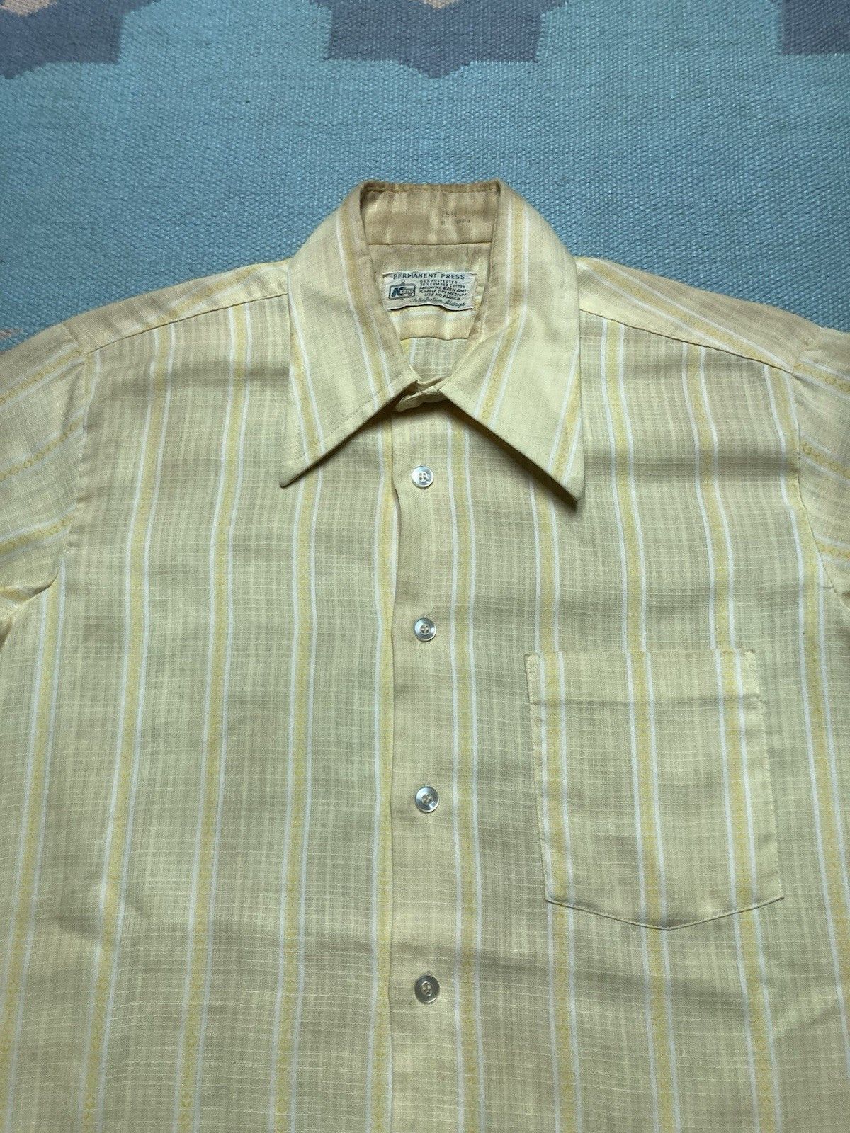 Vintage Vintage 70s button shirt Kmart striped dagger collar medium Size US M / EU 48-50 / 2 - 3 Thumbnail