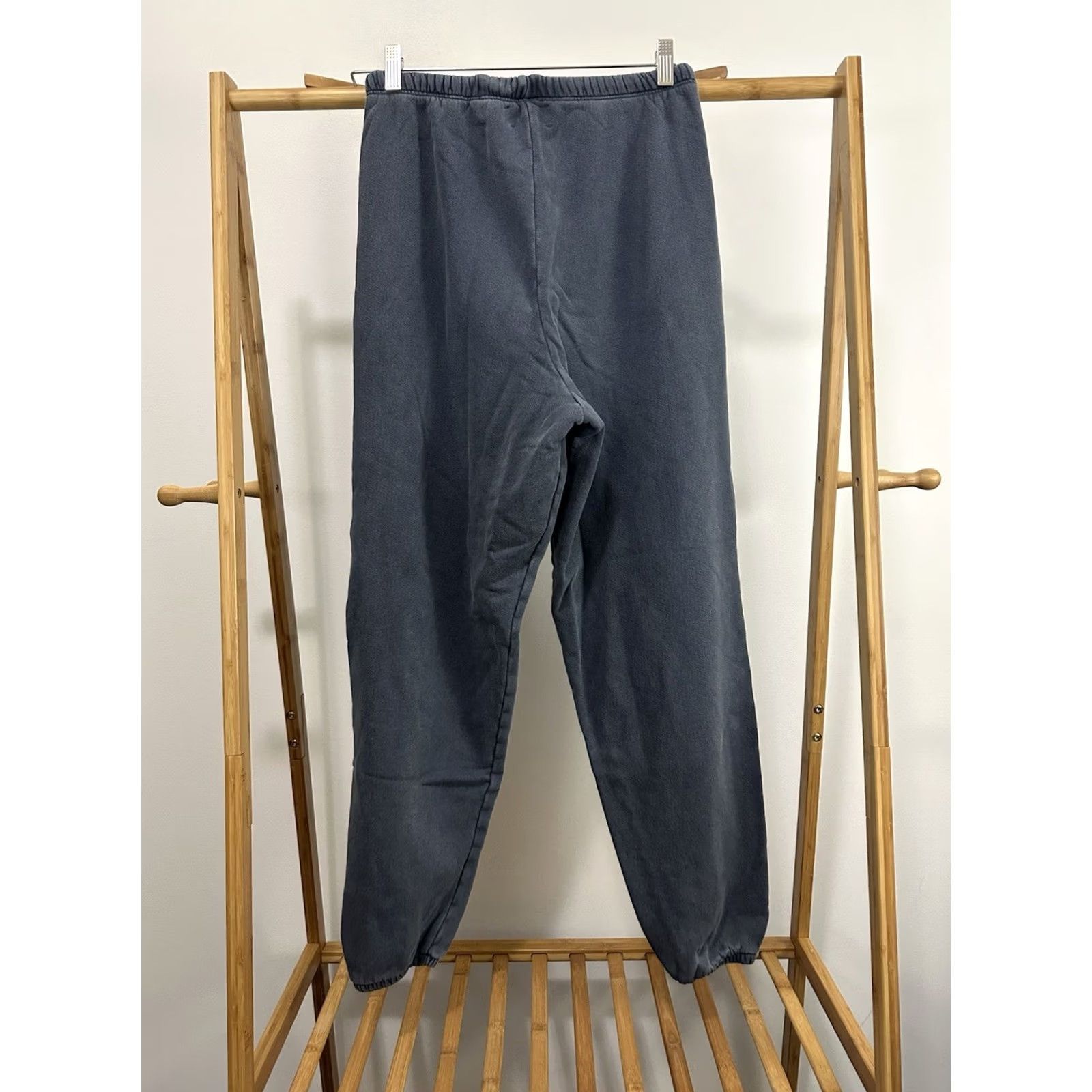 Vintage Joah Brown Sweatpants Women XS/S Faded Blue High Rise Drawstring Pockets Size 28" / US 6 / IT 42 - 2 Thumbnail