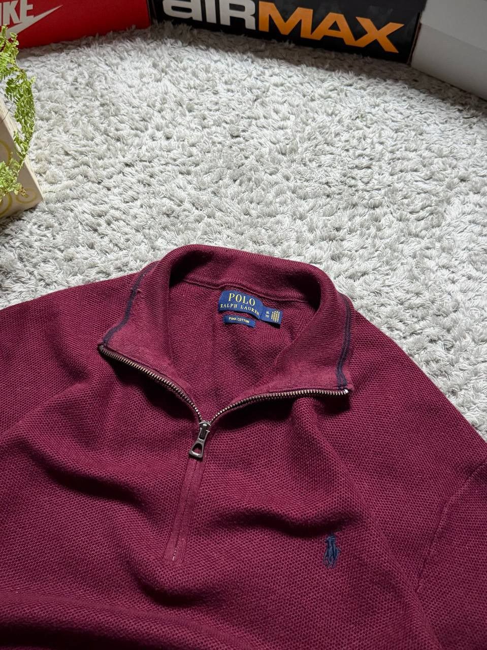 Ralph Lauren 00s Vintage Ralph Lauren 1/4 zip Knitted Sweatshirt Rare Size US XL / EU 56 / 4 - 3 Thumbnail
