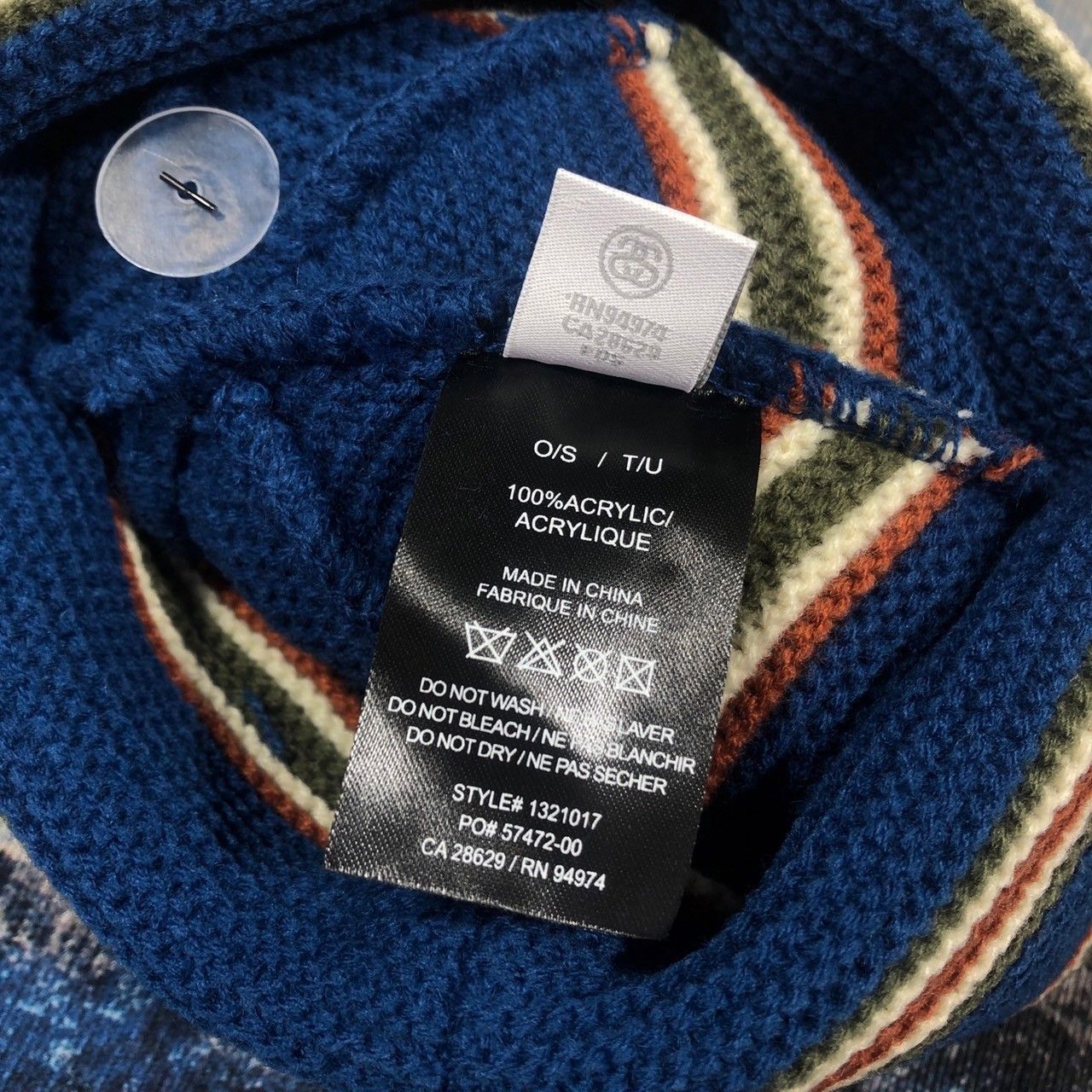 Stussy × Vintage Stussy Triple Stripe Cuff Beanie Size ONE SIZE - 5 Thumbnail