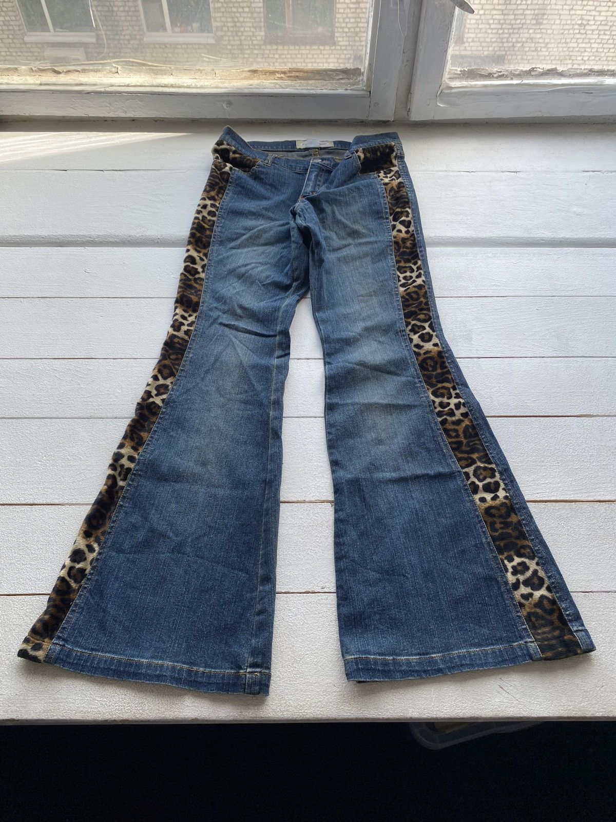 Japanese Brand × Vintage 🔥Gothic Punk Opium Emo Flared Bootcut Jeans 30 BELL RARE Size 30" / US 8 / IT 44 - 10 Thumbnail