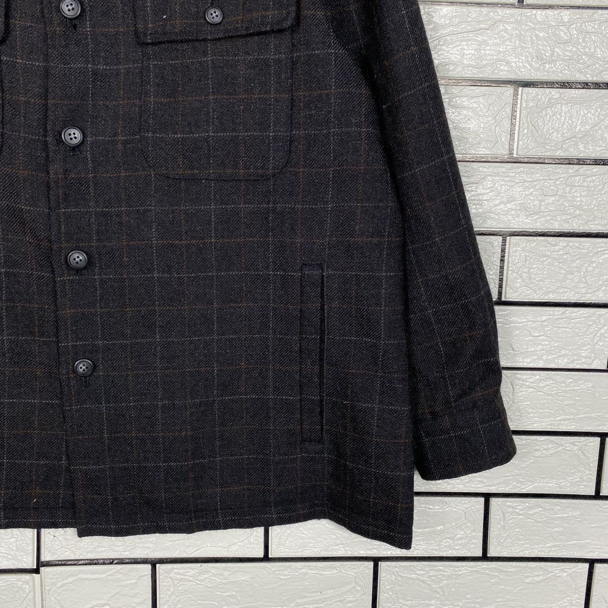 Japanese Brand Vintage Shawl Collar Jacket Tartan Mc Henry Pure Alpaca Wool Size US M / EU 48-50 / 2 - 6 Thumbnail