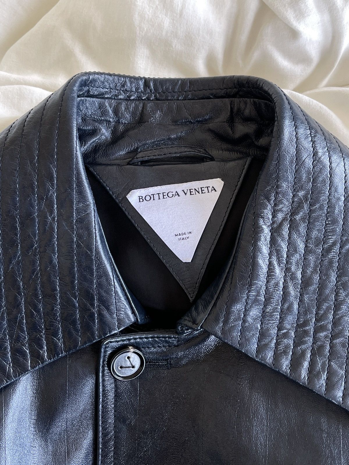Bottega Veneta SS23 Eel Embossed Leather Trench Coat Size M / US 6-8 / IT 42-44 - 6 Thumbnail