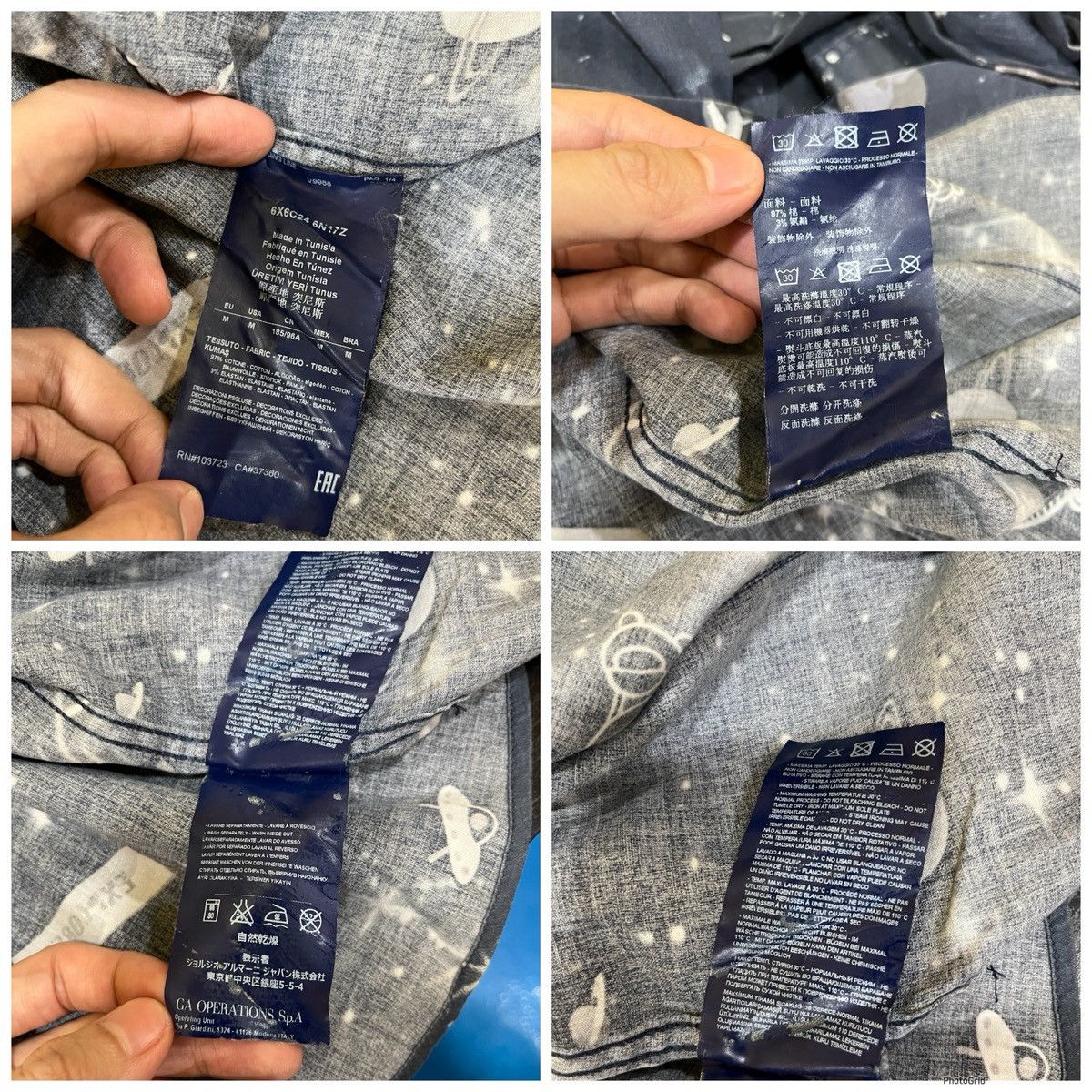 Armani × Giorgio Armani × Vintage Armani Space Exploration Button Up Shirt Size US S / EU 44-46 / 1 - 14 Thumbnail