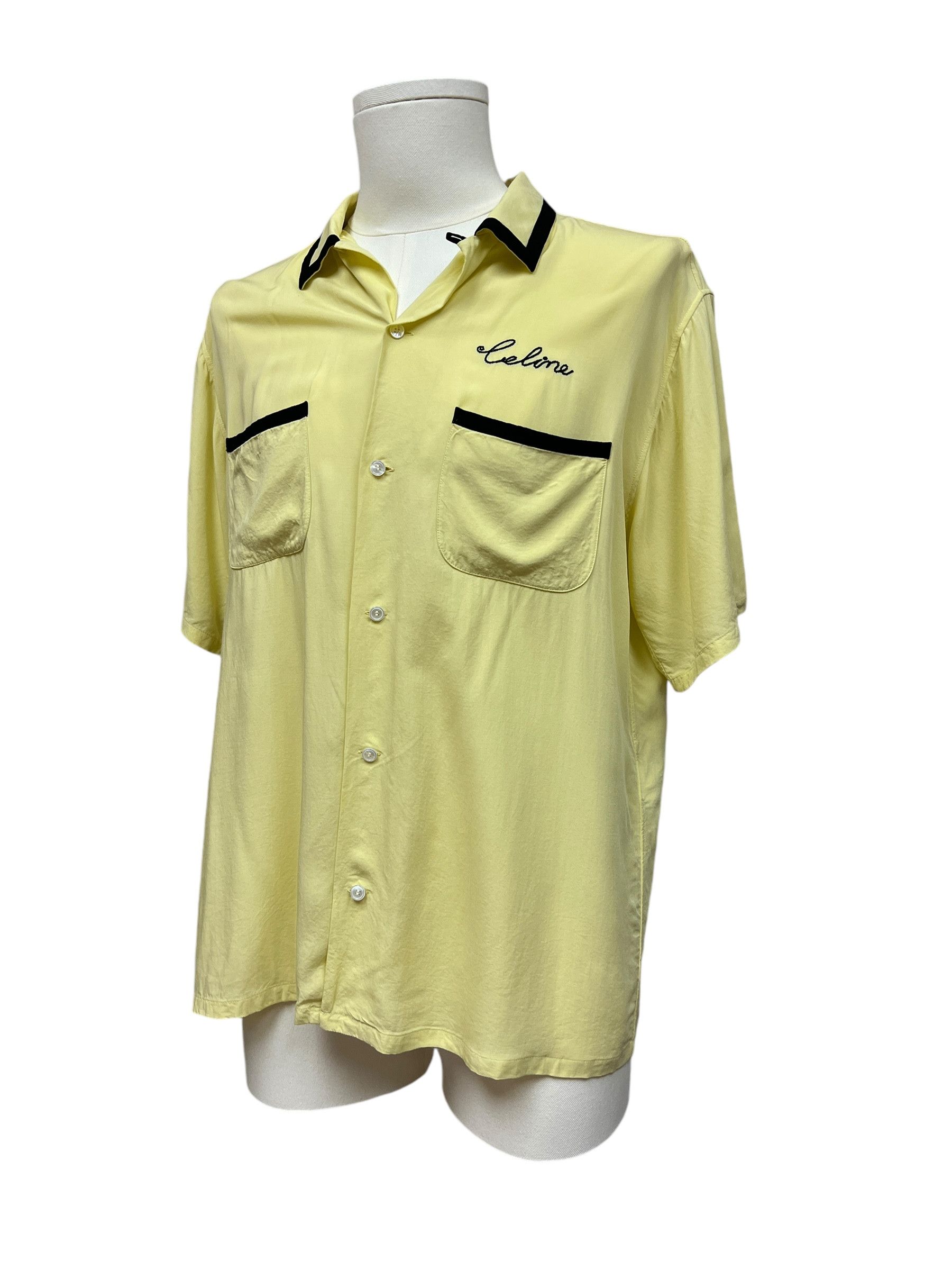 Celine Celine camp collar logo twill shirt Size US M / EU 48-50 / 2 - 2 Thumbnail