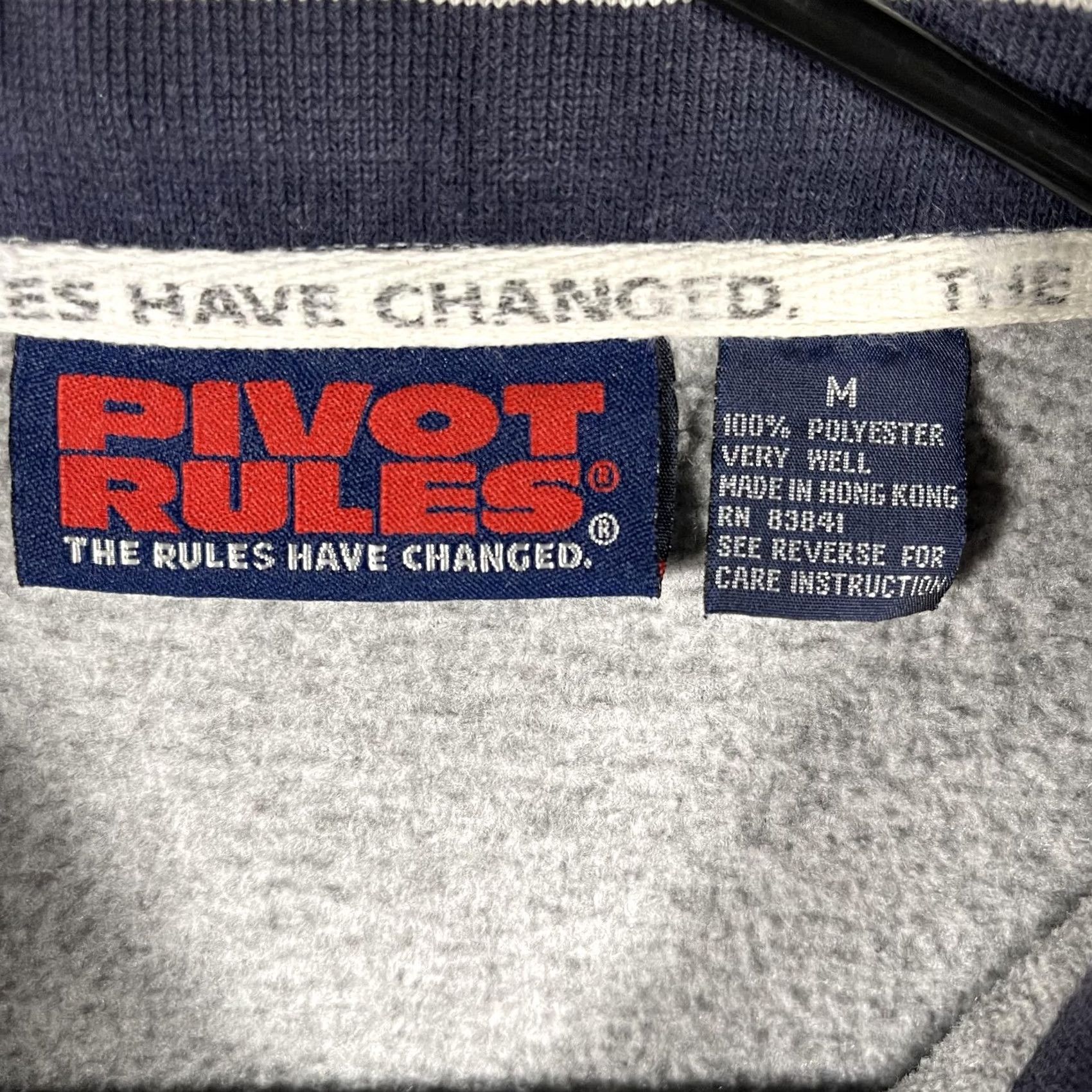Vintage VINTAGE Pivot Rules Sweatshirt Mens M Gray 1/4 Zip Golf Graphic Fleece 90s Size US M / EU 48-50 / 2 - 6 Thumbnail