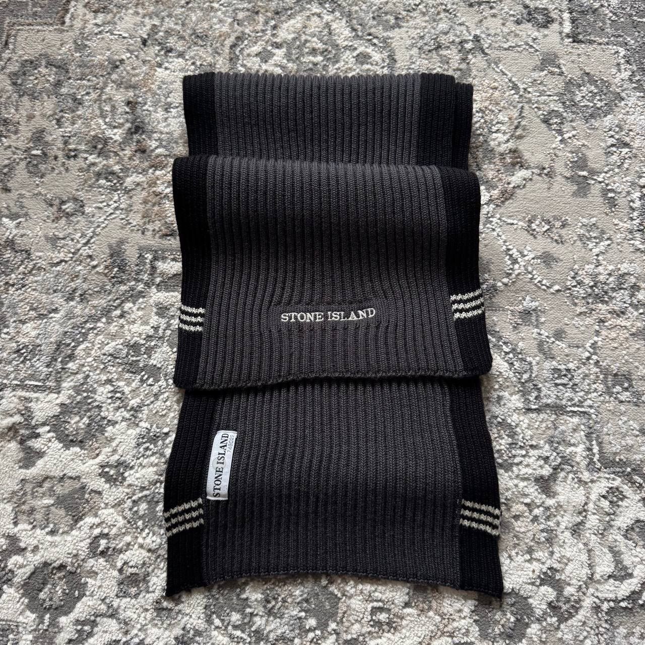 Stone Island Stone Island Vintage Heavy Knitted Wool Retro Rubbed Scarf Size ONE SIZE - 4 Thumbnail