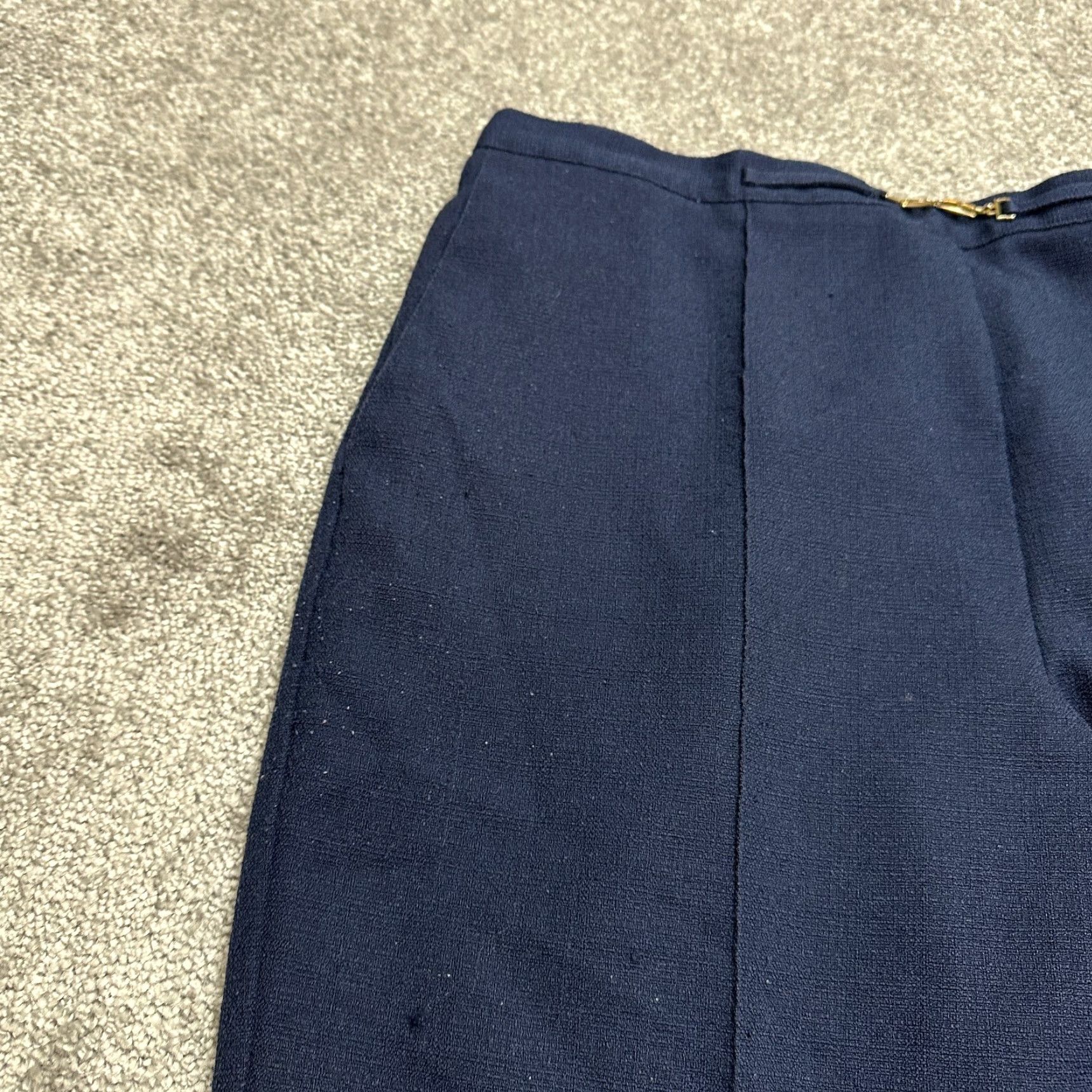 Vintage Alfred Dunner Dress Pants Women 14 Blue Pull On Straight 33x27 Vintage Regular Dress Pants, Blue, Solid, Preppy, Designer, 14 Size 36" / US 14 / IT 50 - 4 Thumbnail