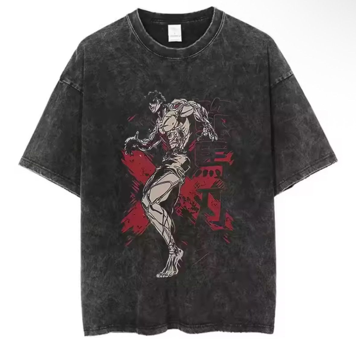 Japanese Brand Hip Hop Vintage Kungfu Fighter Anime Graffiti Washed T-Shirt Size US XL / EU 56 / 4 - 1 Thumbnail