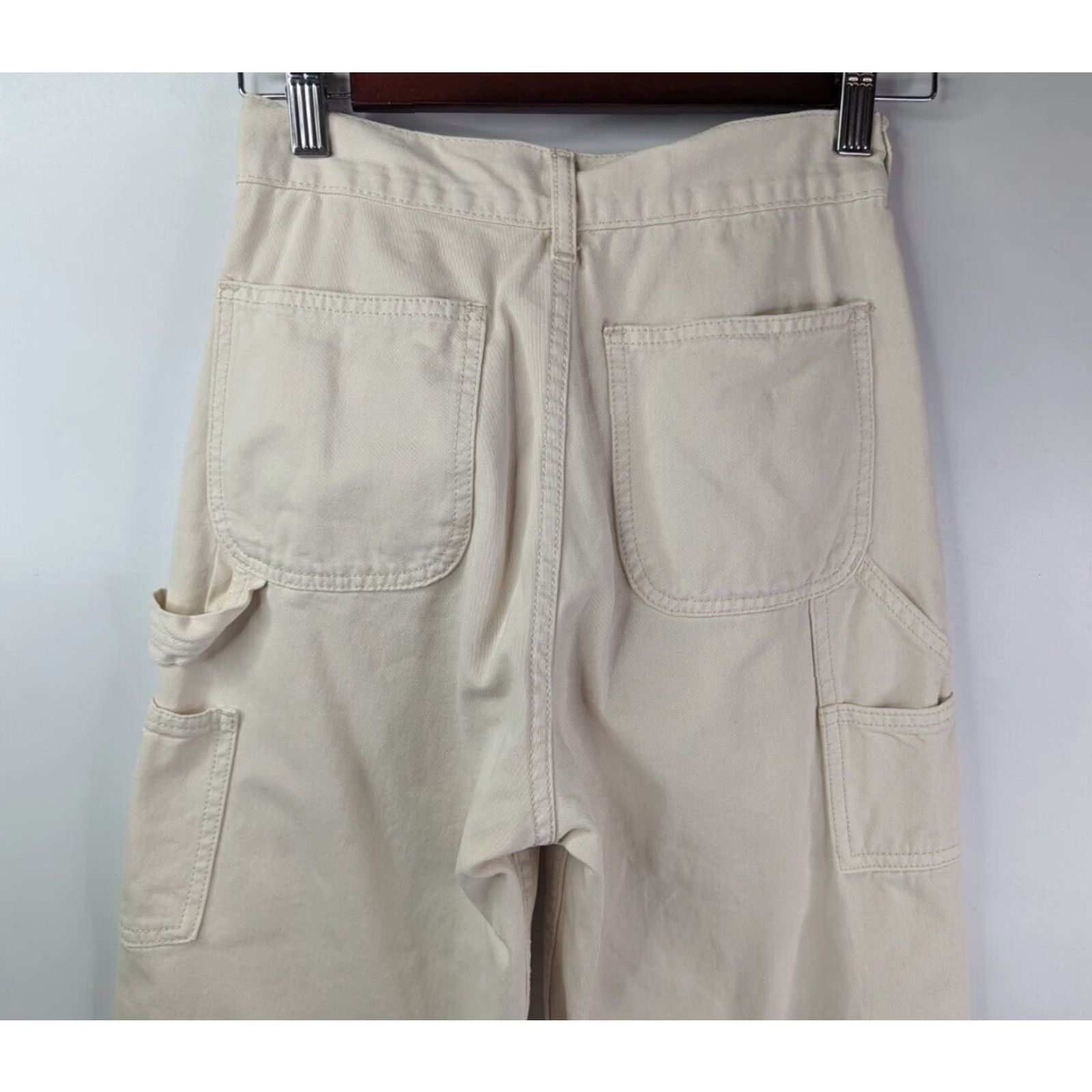 Vintage VINTAGE J. Galt Beige Carpenter Pants Womens Size Small John Galt Size 28" / US 6 / IT 42 - 6 Thumbnail