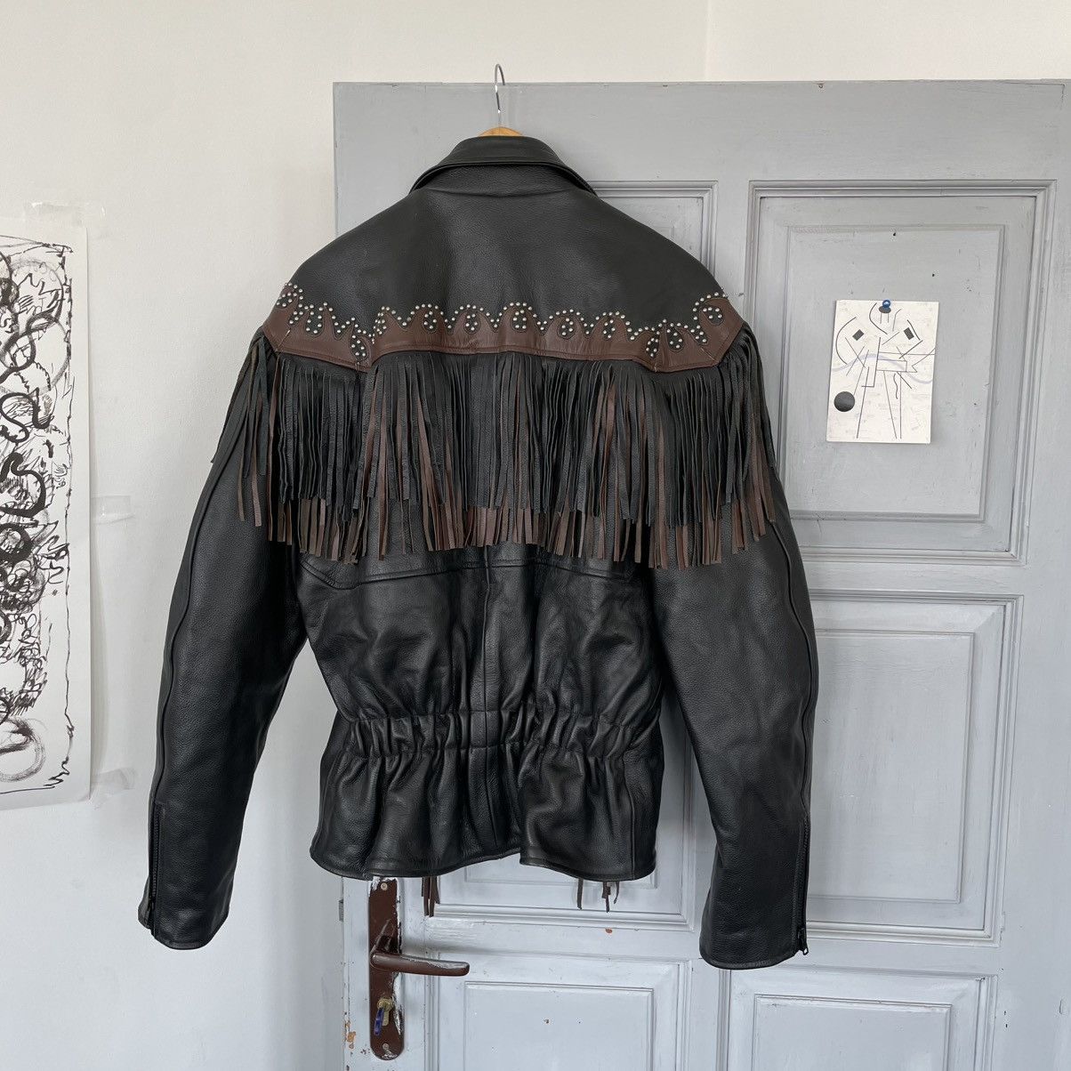 Genuine Leather Vintage 90’s USA Moto Leather Jacket Japanese style size XL Size US XL / EU 56 / 4 - 13 Thumbnail
