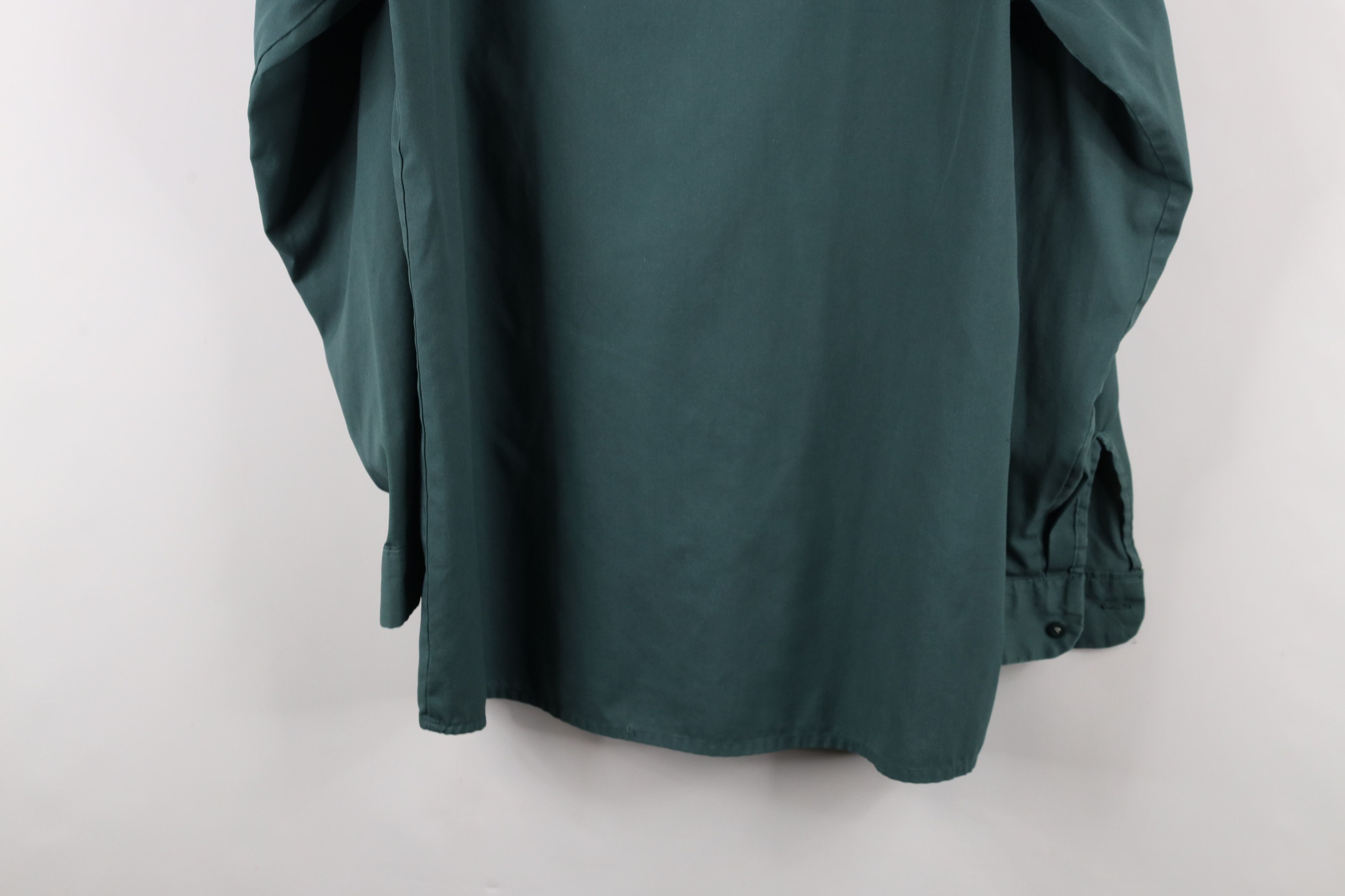 Dickies × Vintage Vintage 90s Dickies Workwear Button Shirt Green USA Size US M / EU 48-50 / 2 - 15 Thumbnail
