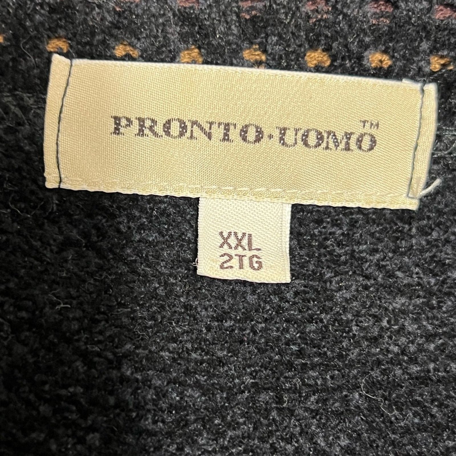 Pronto Uomo Vintage Pronto Uomo Sweater Knit 3D Coogi Style Made in USA Size US XXL / EU 58 / 5 - 5 Thumbnail