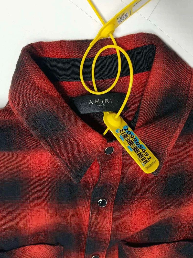 Amiri Amiri red and black checkered shirt Size US S / EU 44-46 / 1 - 6 Thumbnail