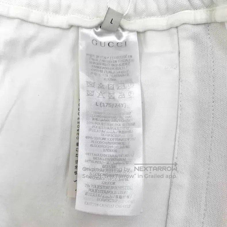 Gucci Gucci Size L White logo cherry pattern elastic waist leg ca Size 24" / US 00 / IT 34 - 7 Thumbnail