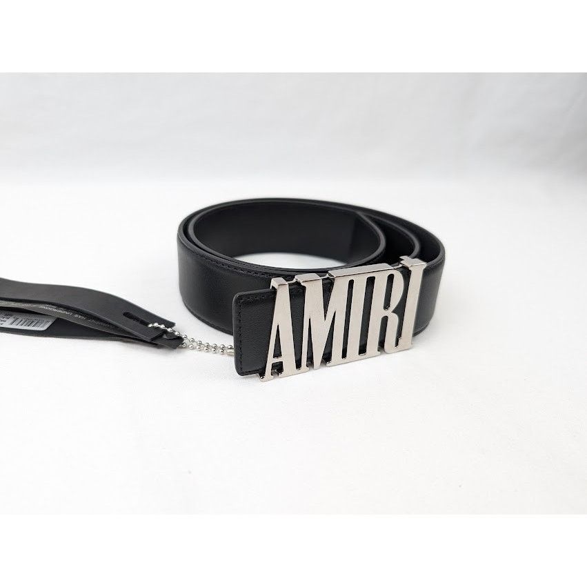 Amiri o1rshd1 Size: 70 / Core 4cm Nappa Belt in Black Size 26 - 4 Thumbnail