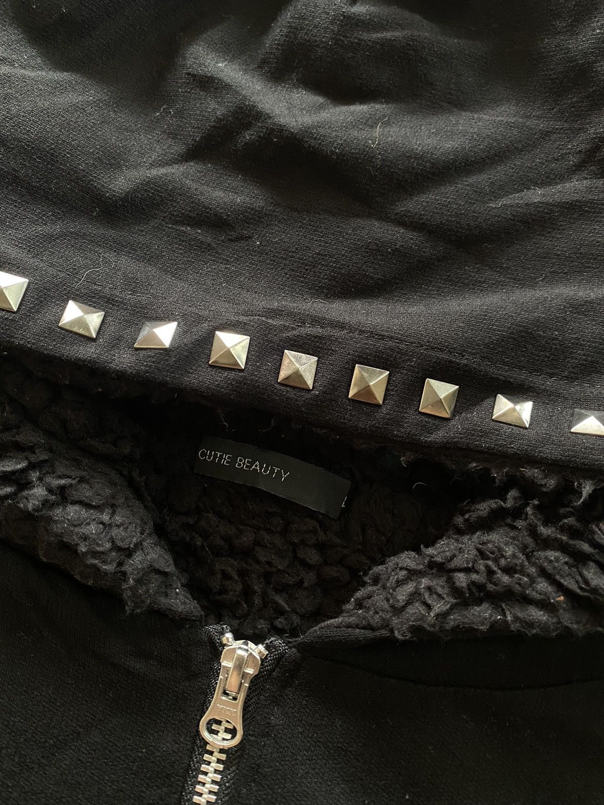 If Six Was Nine Cutie Beauty Studded sherpa ziphoodie ifsix lgb style Size US L / EU 52-54 / 3 - 3 Thumbnail
