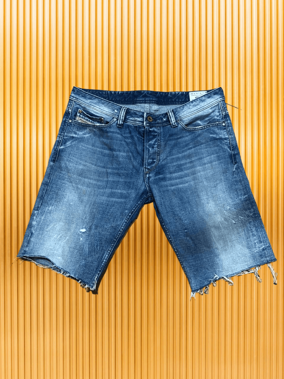Diesel Vintage denim jeans shorts blue Diesel logo Y2K Size US 34 / EU 50 - 1 Thumbnail