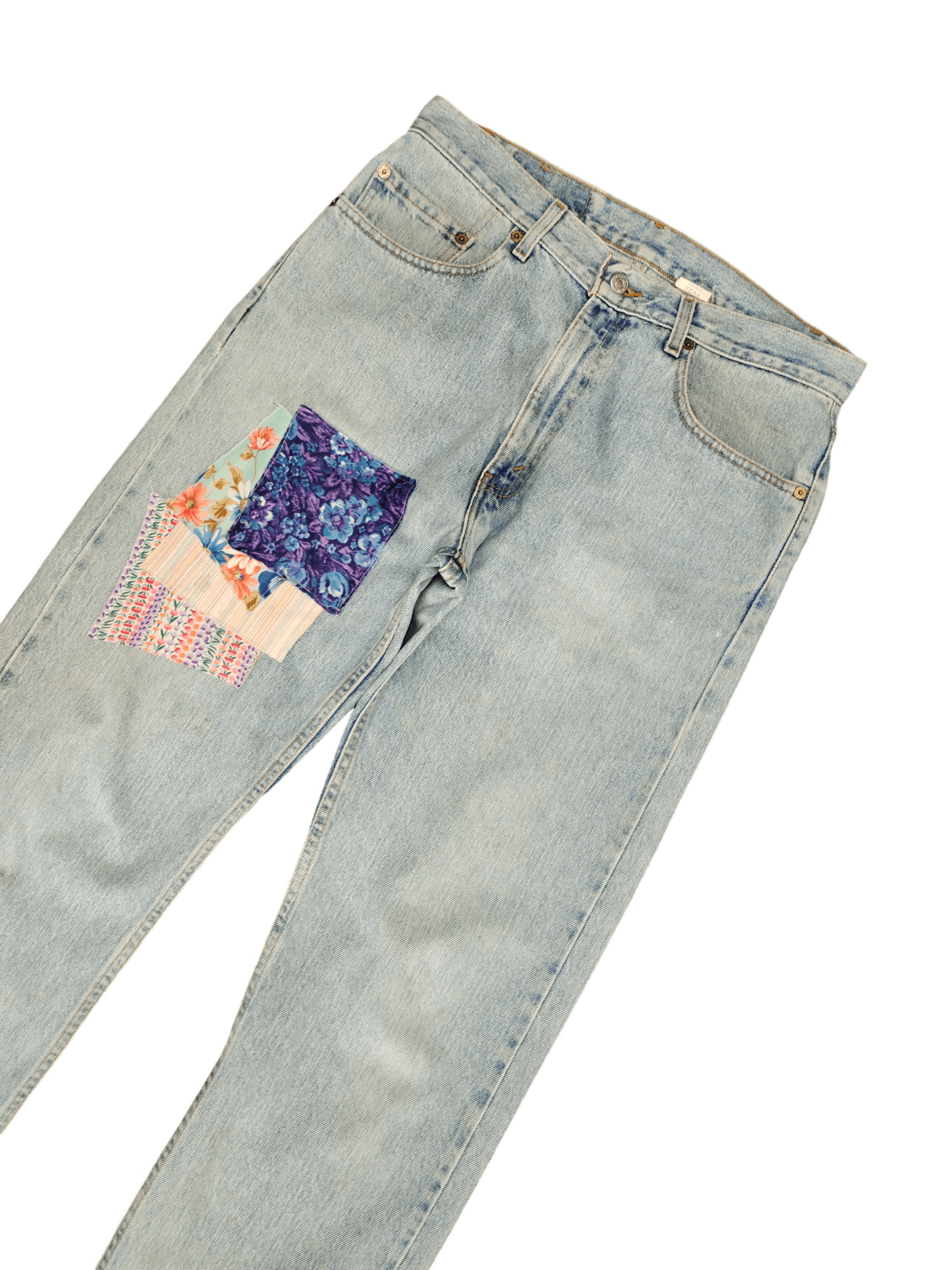 Levi's Vintage 90s Levis Lot 505 Regular Fit Straight Leg Custom Size US 33 - 5 Thumbnail