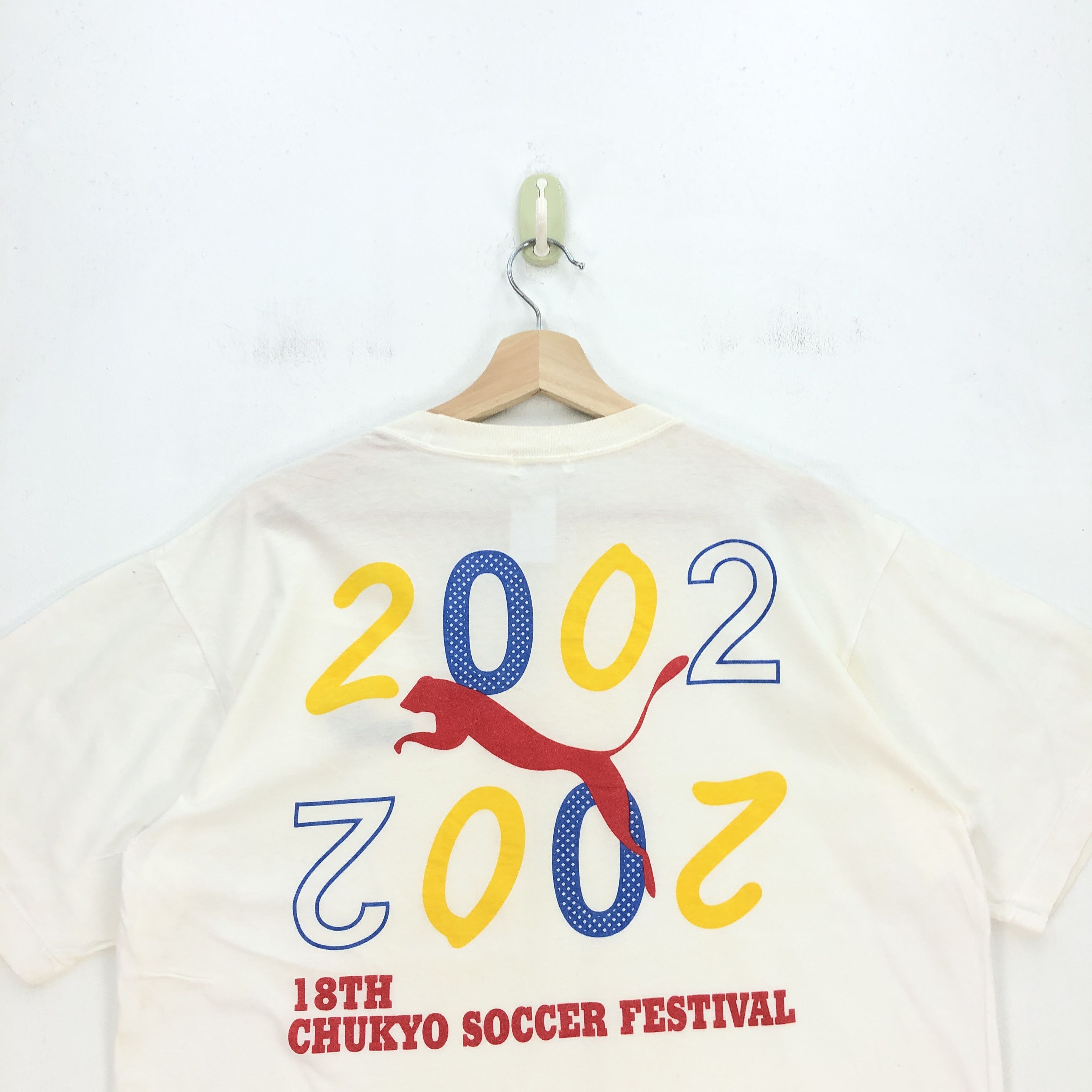 Puma Vintage 90s Puma Tshirt Japanese Chukyo Soccer Festival Tees Size US M / EU 48-50 / 2 - 3 Thumbnail