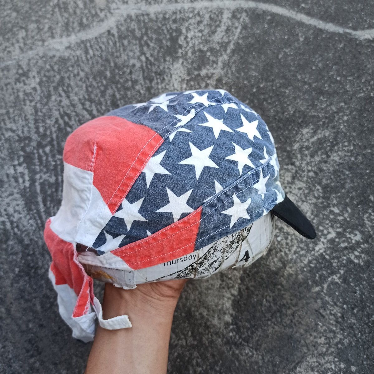 Vintage unique USA flag hat Size ONE SIZE - 7 Thumbnail