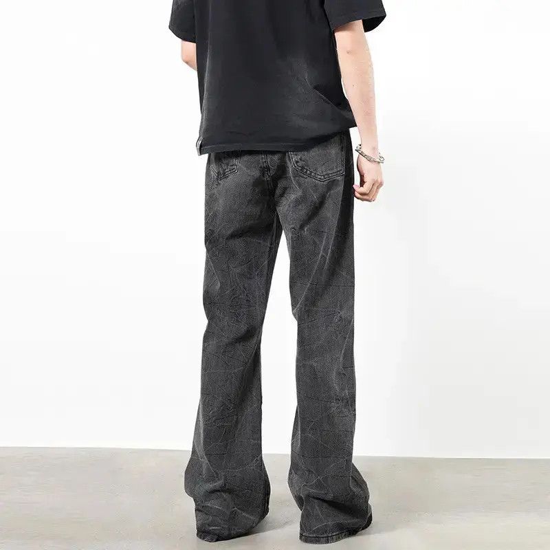 Japanese Brand Retro wide leg casual micro flared jeans Size US 32 / EU 48 - 3 Thumbnail
