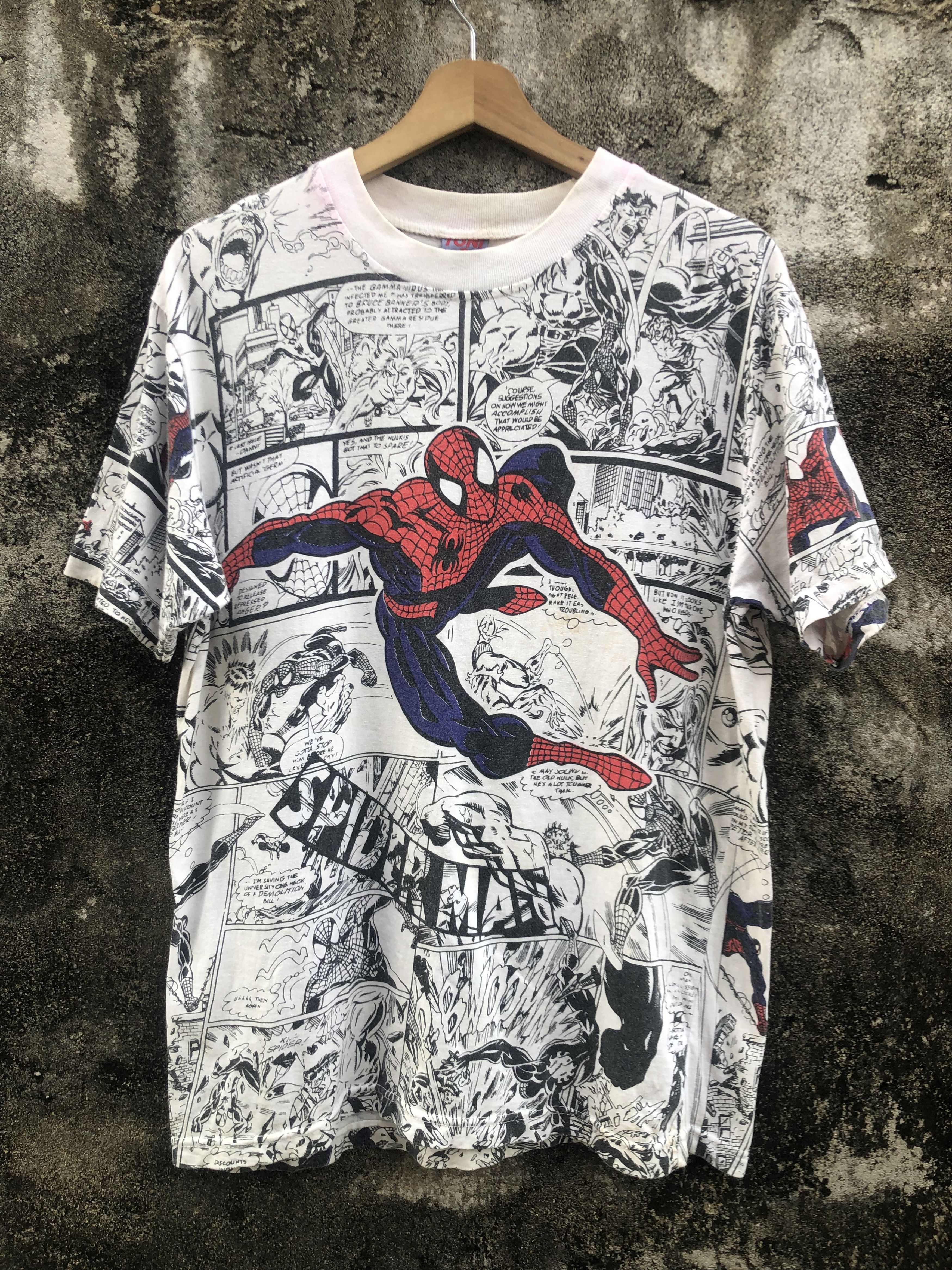 Marvel Comics × Vintage 1988 Spider-Man Todd McFarlane t shirt 