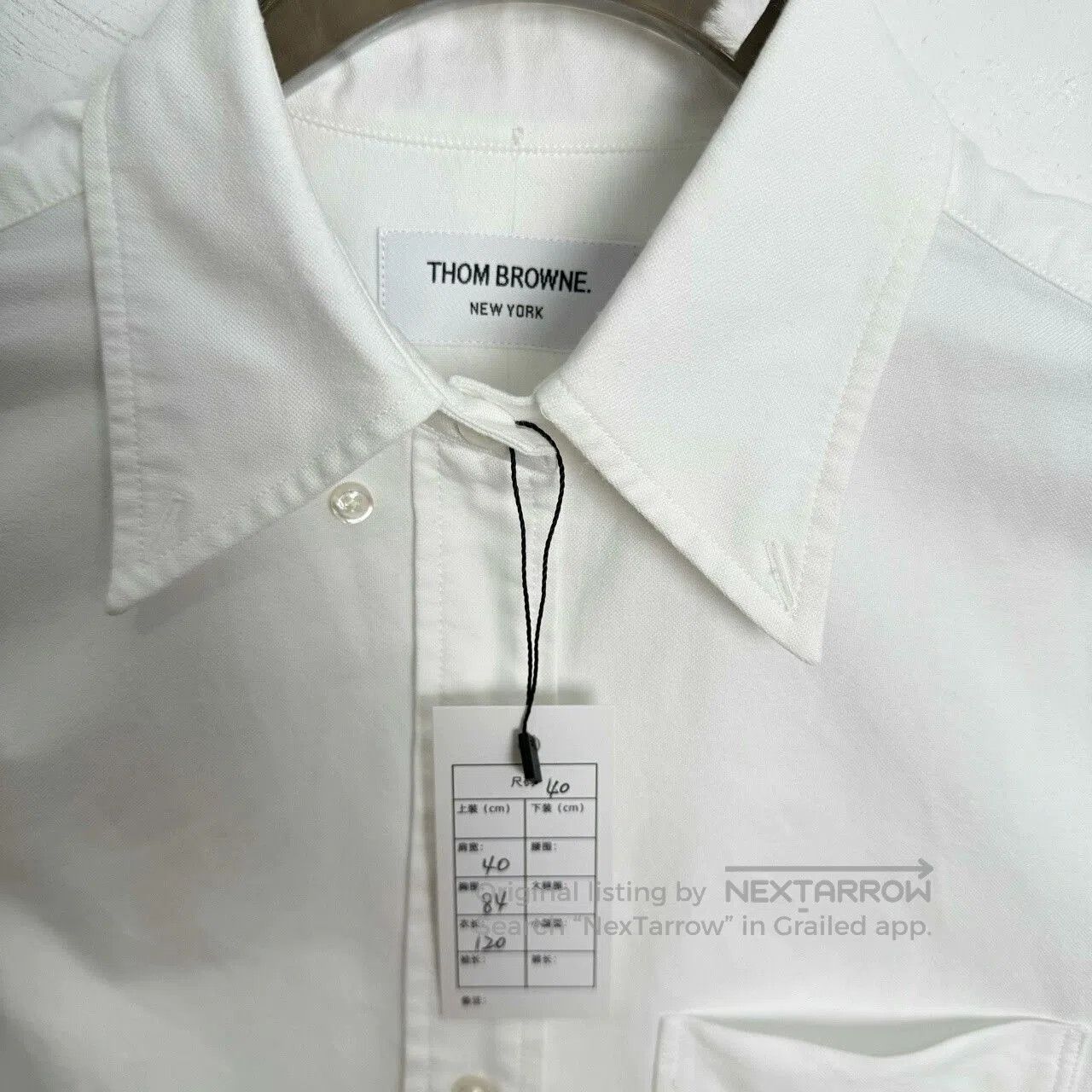 Thom Browne Thom Browne White Striped Shirt Dress. Size S / US 4 / IT 40 - 3 Thumbnail