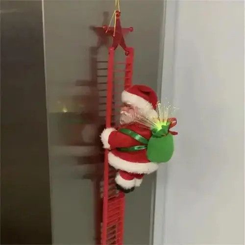 Japanese Brand Electric Climbing Ladder Music Santa Claus Christmas Size ONE SIZE - 3 Thumbnail