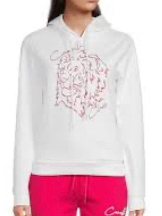 Cavalli Class Cavalli Class White sweatshirt with logo XL Size XL / US 12-14 / IT 48-50 - 1 Thumbnail
